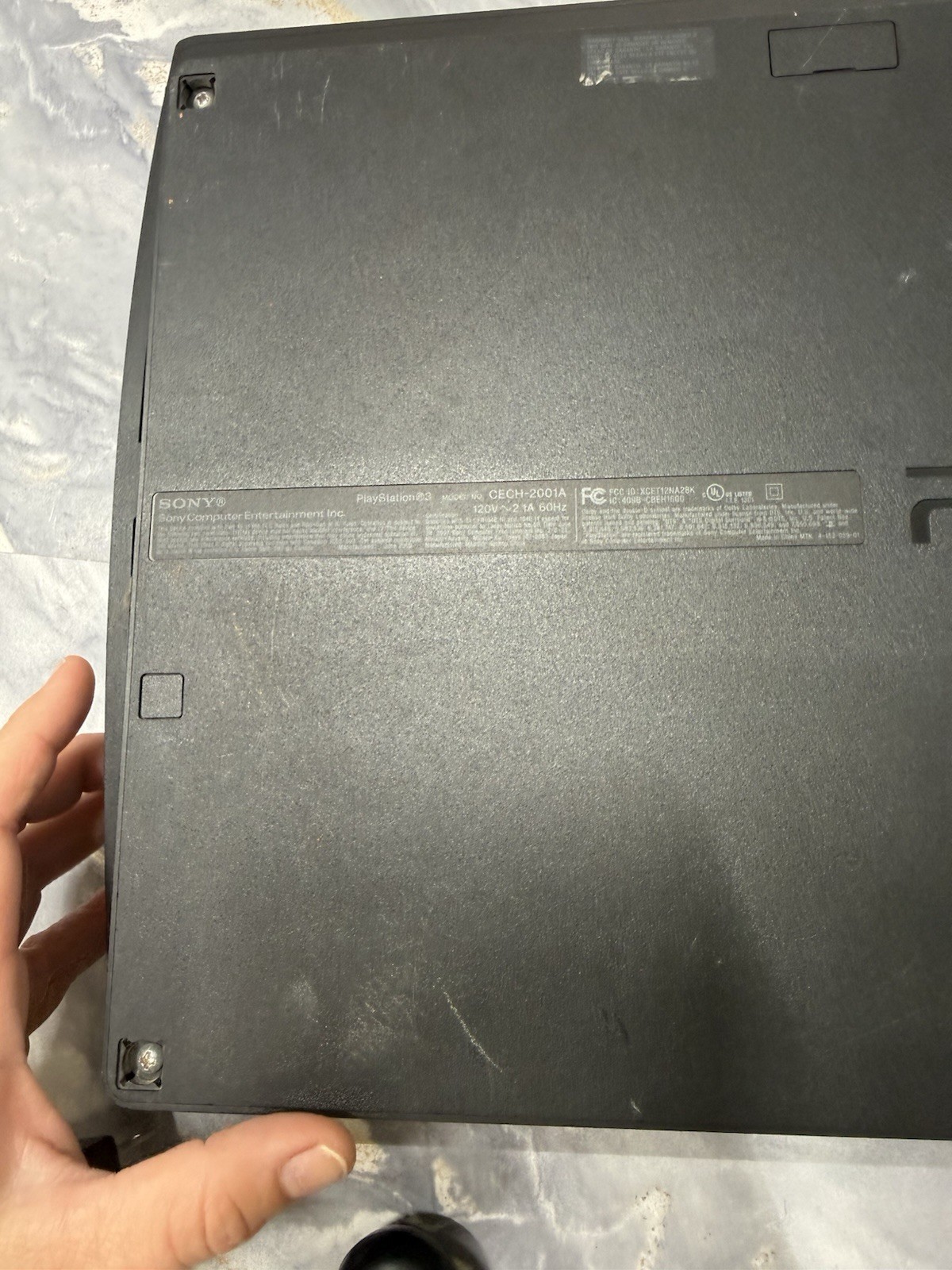 Sony PlayStation 3 Slim Console – Black; CECH-2001A