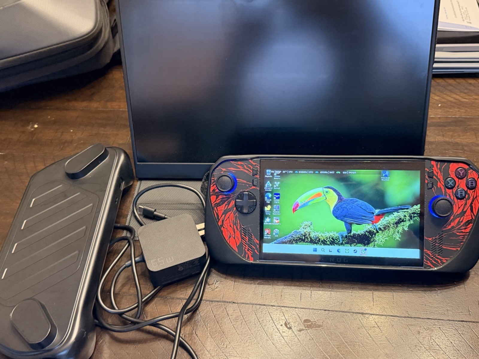 ASUS ROG Ally X 1TB Handheld PC Console w/ Case USB-C Wi-Fi & Portable Monitor