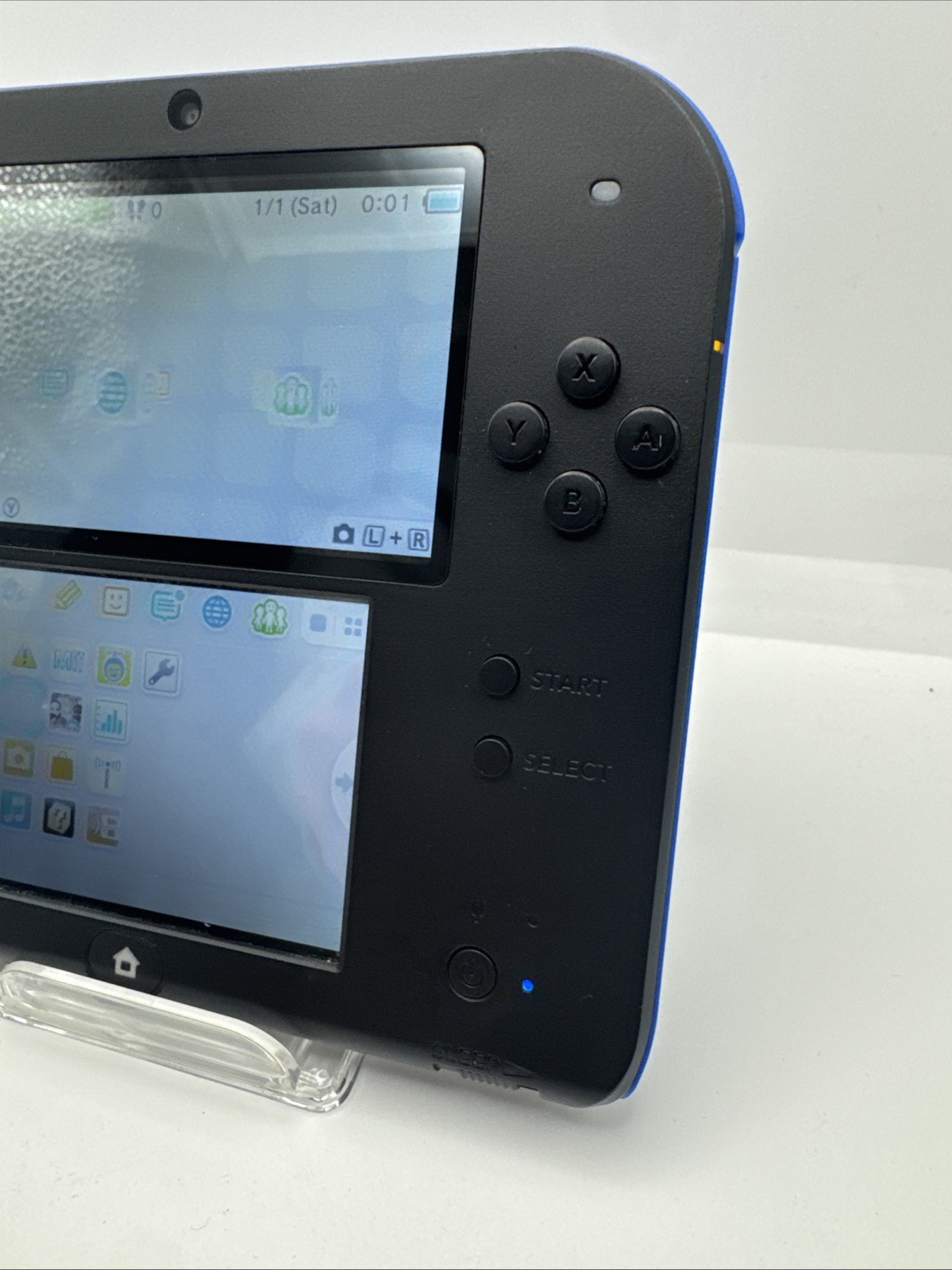 Nintendo 2DS Electric Blue Console – Complete CIB – Great Condition – Tested