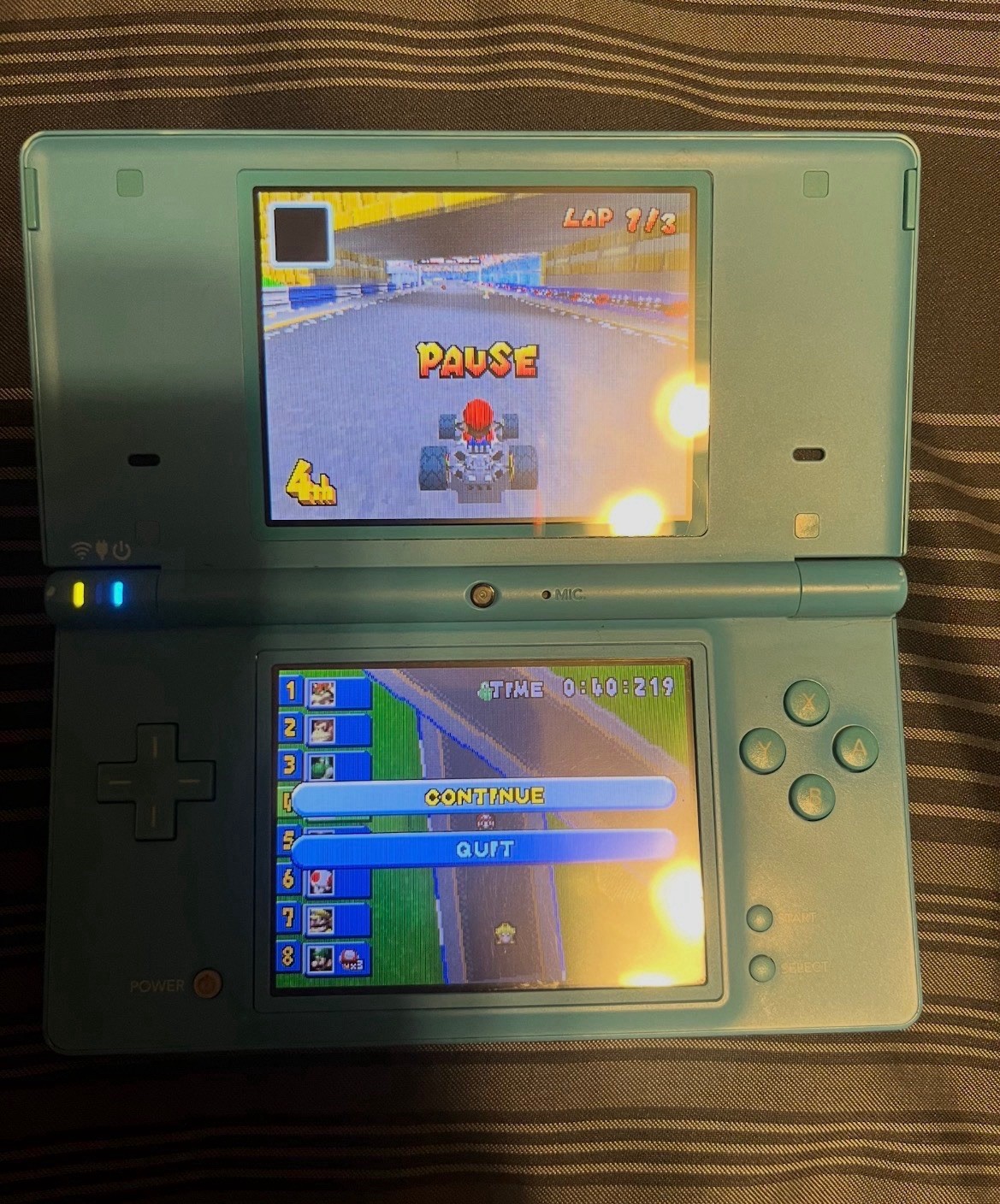 Nintendo DSi Light Blue Handheld Console Game System
