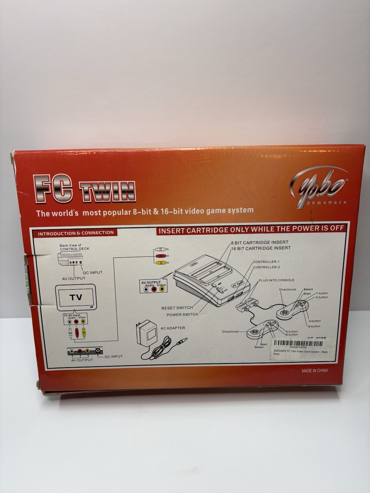 FC Twin Console For Nintendo SNES & NES Complete With Two Controllers & Cables