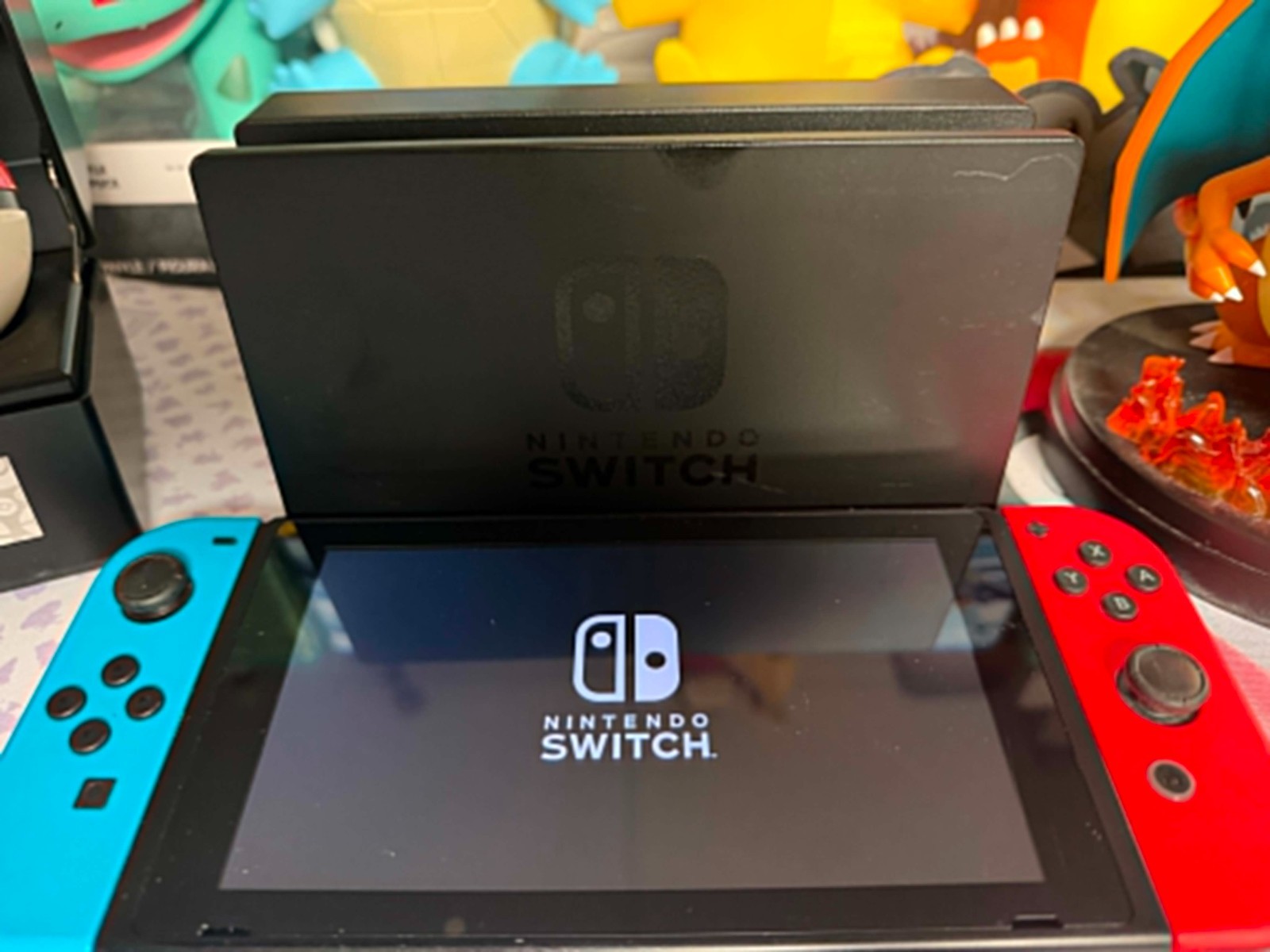 Nintendo Switch 32GB Blue/Red Joy-Con Console TESTED Minor Signs Of Normal Use