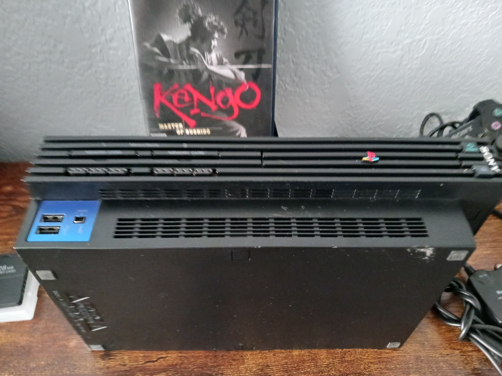 Sony PS2 Console Bundle SCPH-39001 Fat Tested + Kengo Game & 128MB Memory Card