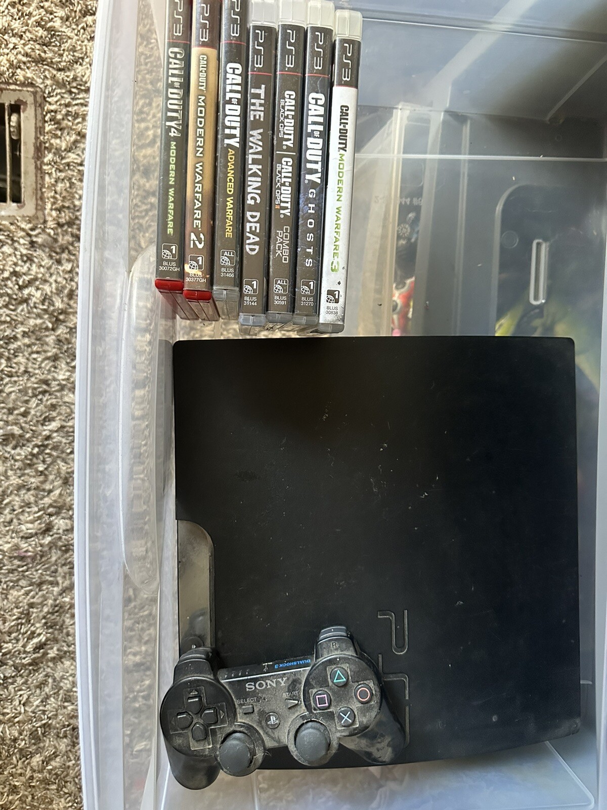 Sony PlayStation 3 Slim Uncharted 3 160GB Charcoal Black Console