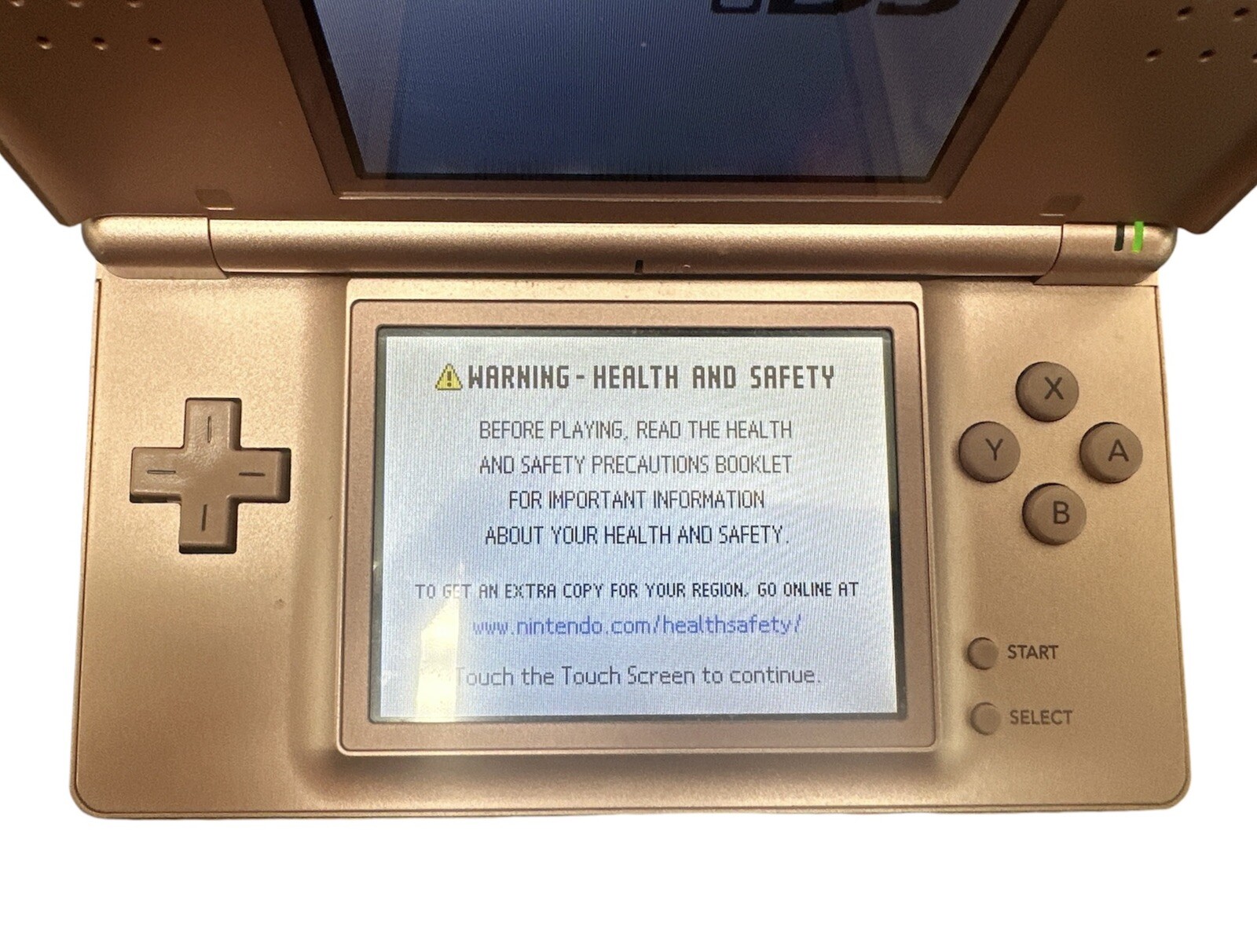 Nintendo DS Lite Video Game Console – Metallic Rose- W/ 6 Games And Charger.