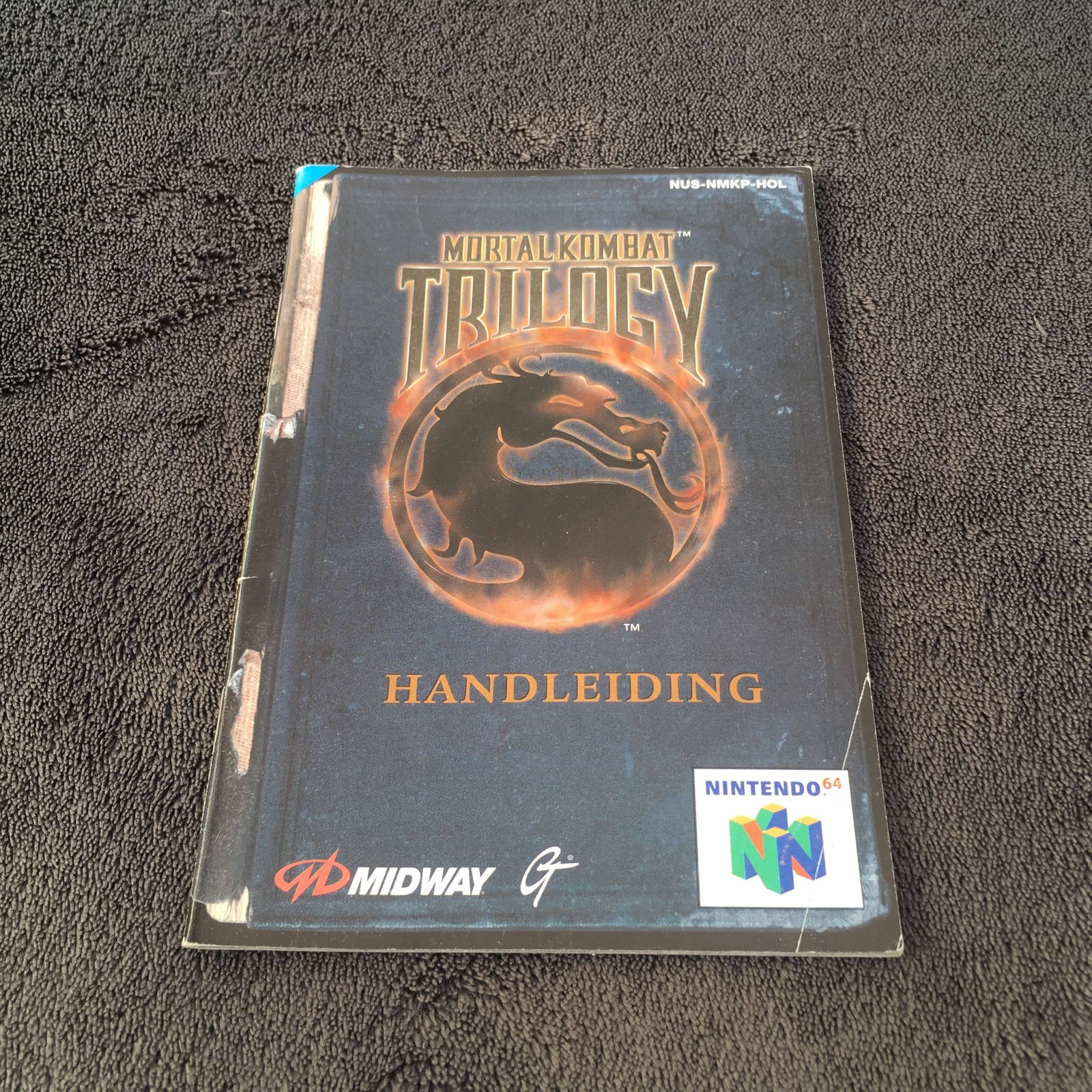 Notice Nintendo 64 Mortal Kombat Trilogy HOL Very Good Condition