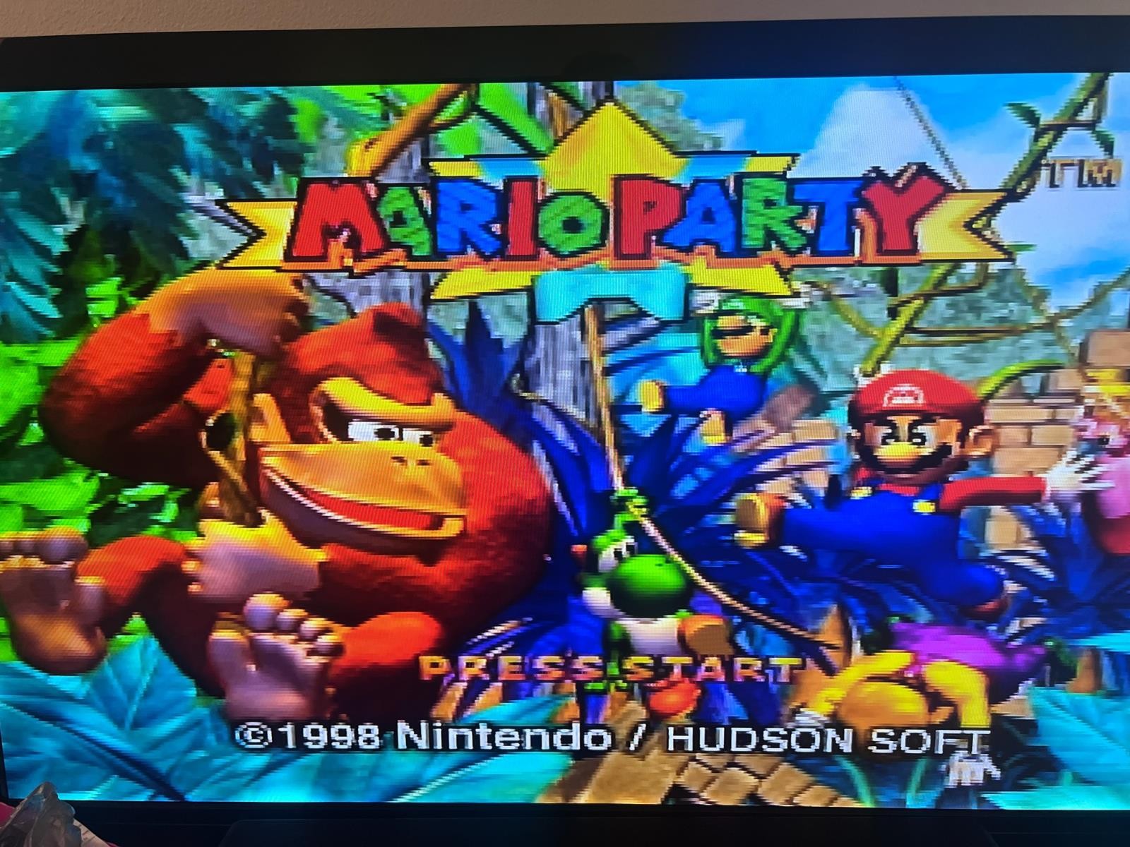 Nintendo 64 N64 Console Bundle w/ 2 Purple Controllers & Mario Party, Party 2