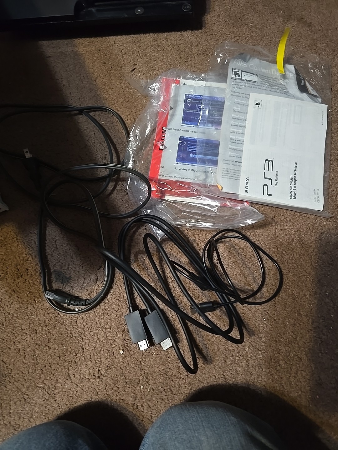 PS3 Slim 160GB Console w/ Box TESTED — No Controller — As Is
