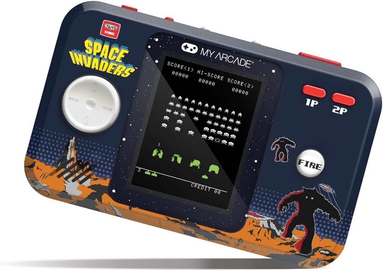 Space Invaders Pocket Player Pro: Portable Retro Console with 2.75″ Display