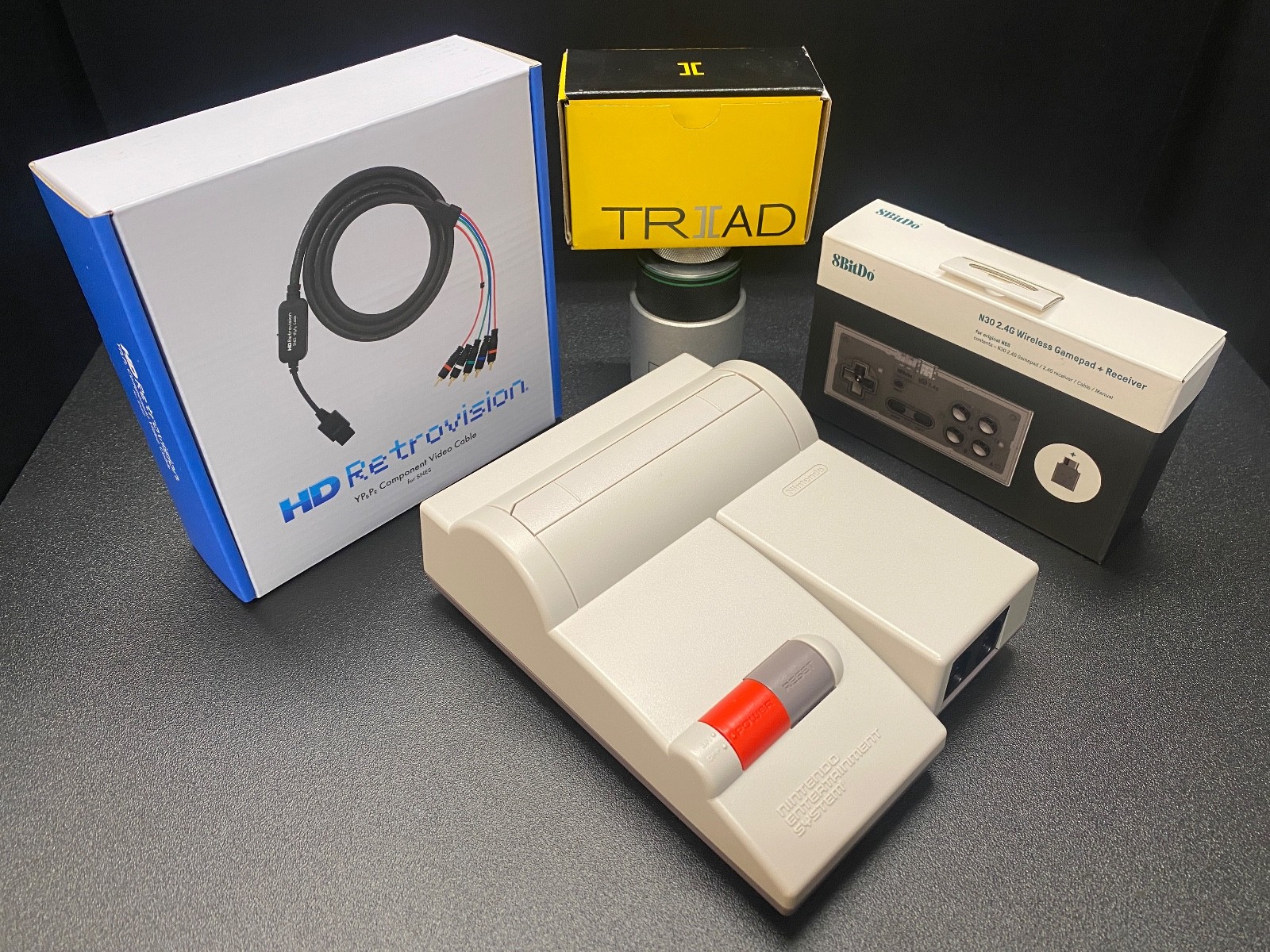 Nintendo NES – 101 Top Loader with TW NES RGB, Exp Audio, re-cap, LED, multi-out