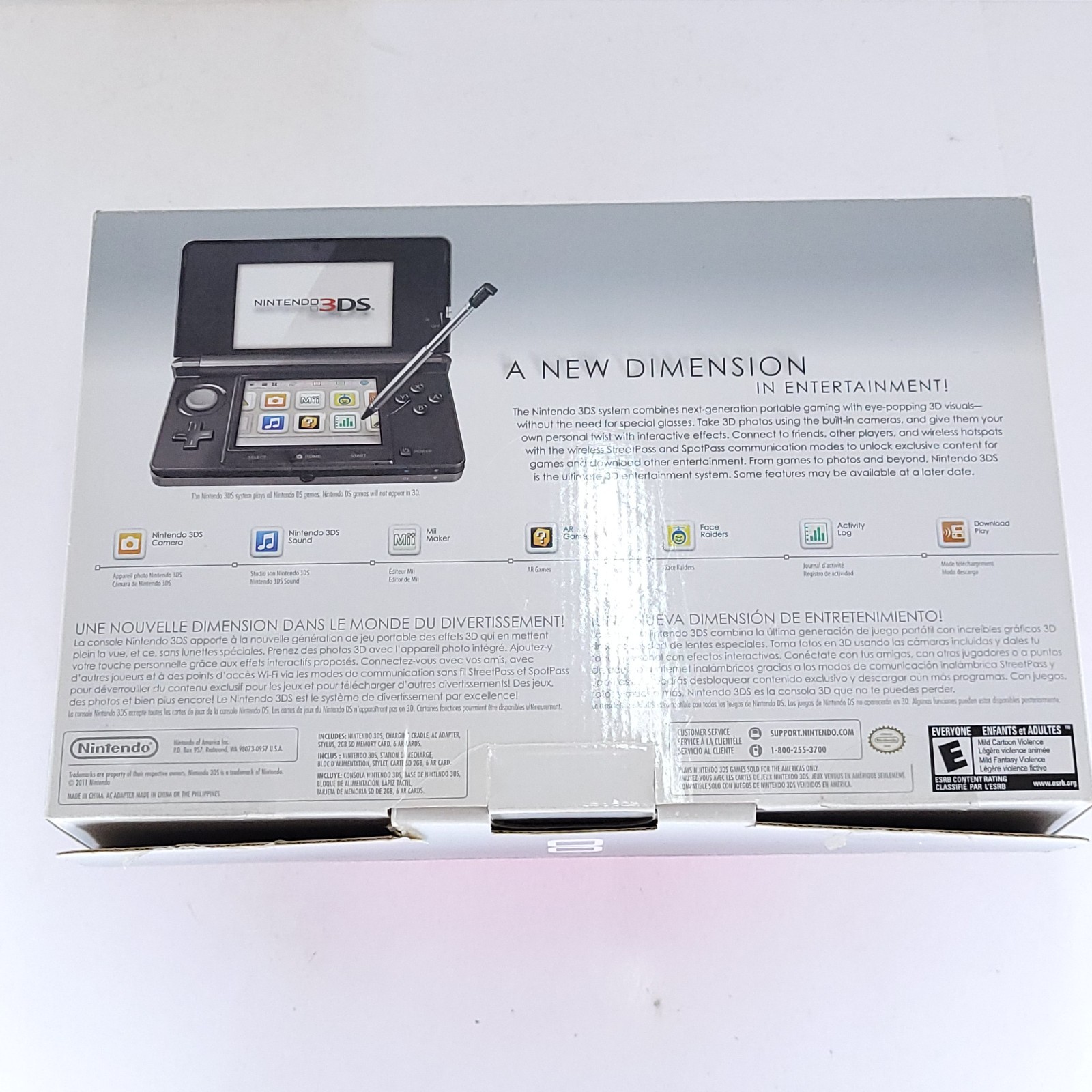 Nintendo 3DS 2GB Handheld System Cosmo Black CIB