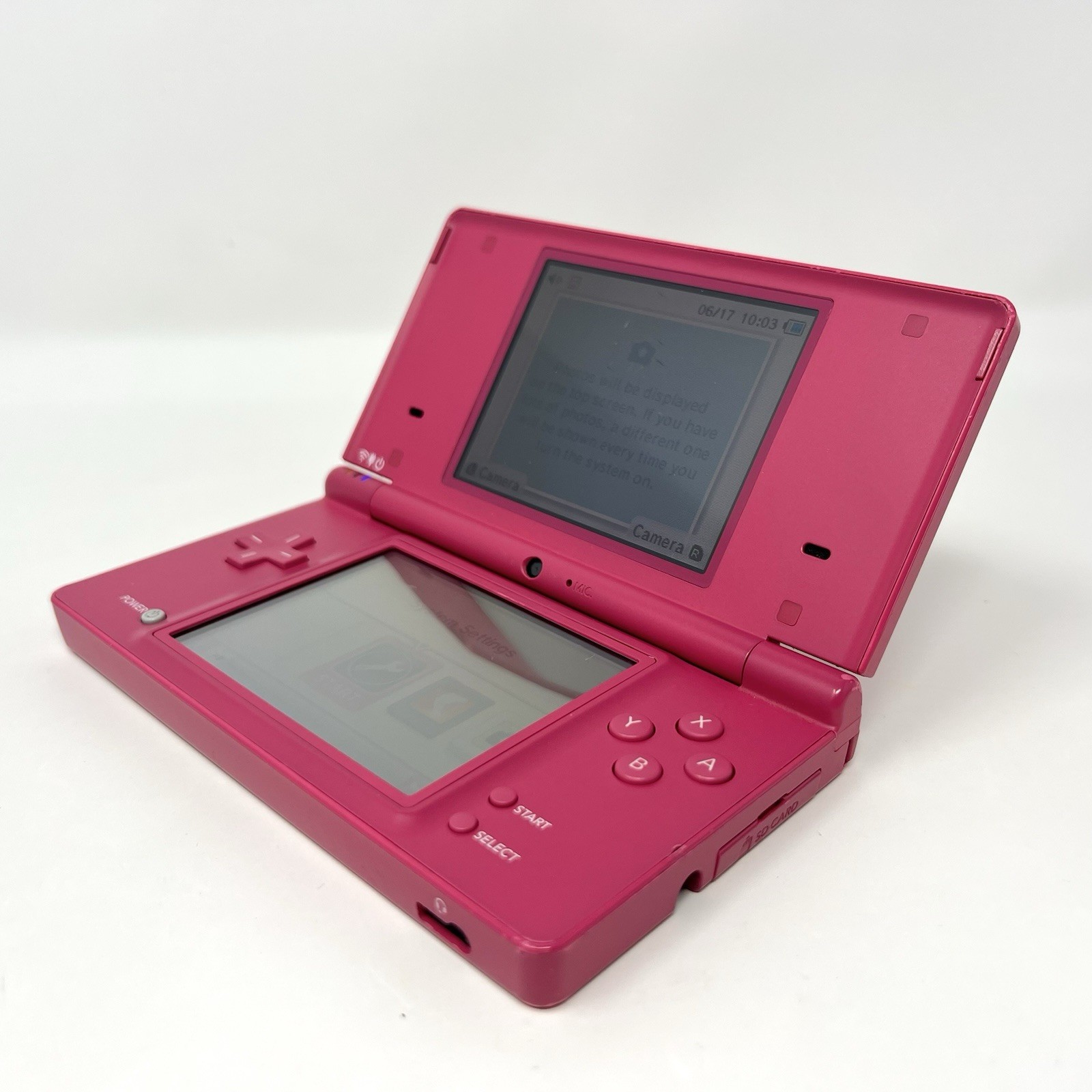 Nintendo DSi (2008) Console Hot Pink Handheld No Charger Tested (Read Desc)