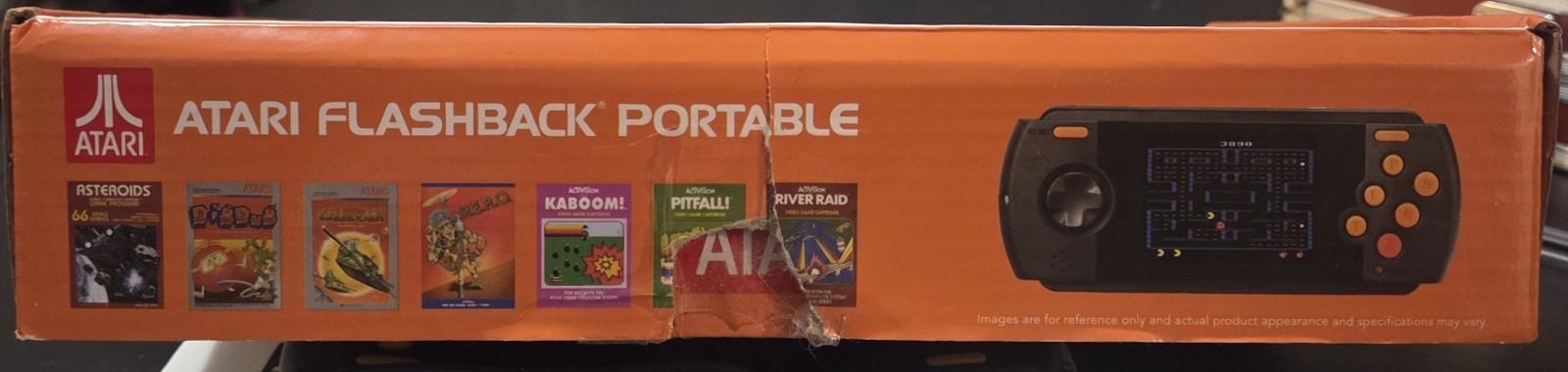 🔥2018 AtGAMES ATARI FLASHBACK PORTABLE (#AP3280) W/ 80 BUILT-IN GAMES *TESTED*