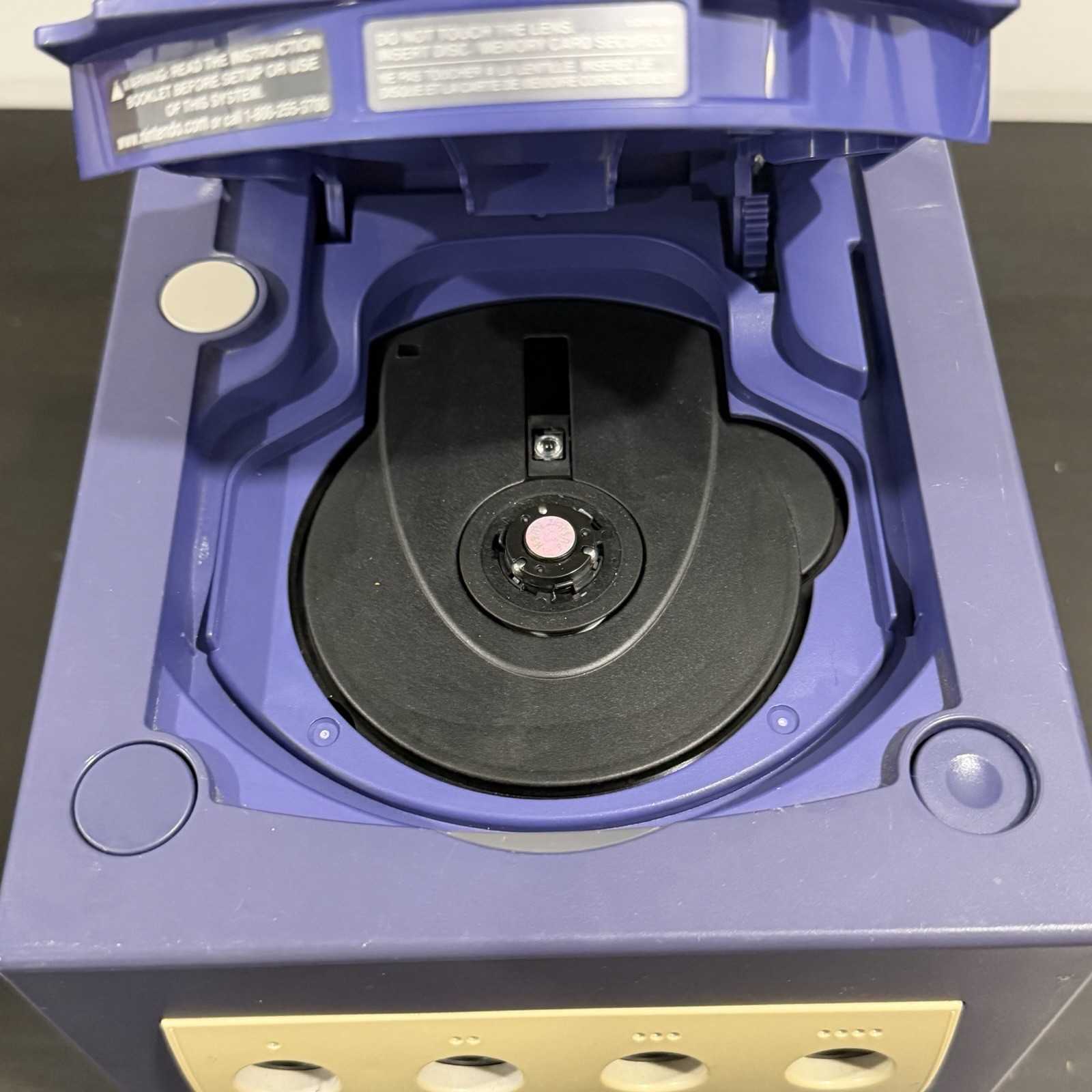 Nintendo GameCube Console Indigo with 3 Controller, Memory Card, Cables TESTED