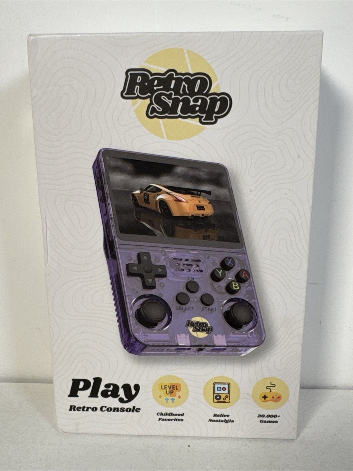 NEW White Retro Snap Play Handheld Video Game Console 128gb 20,000+ Games