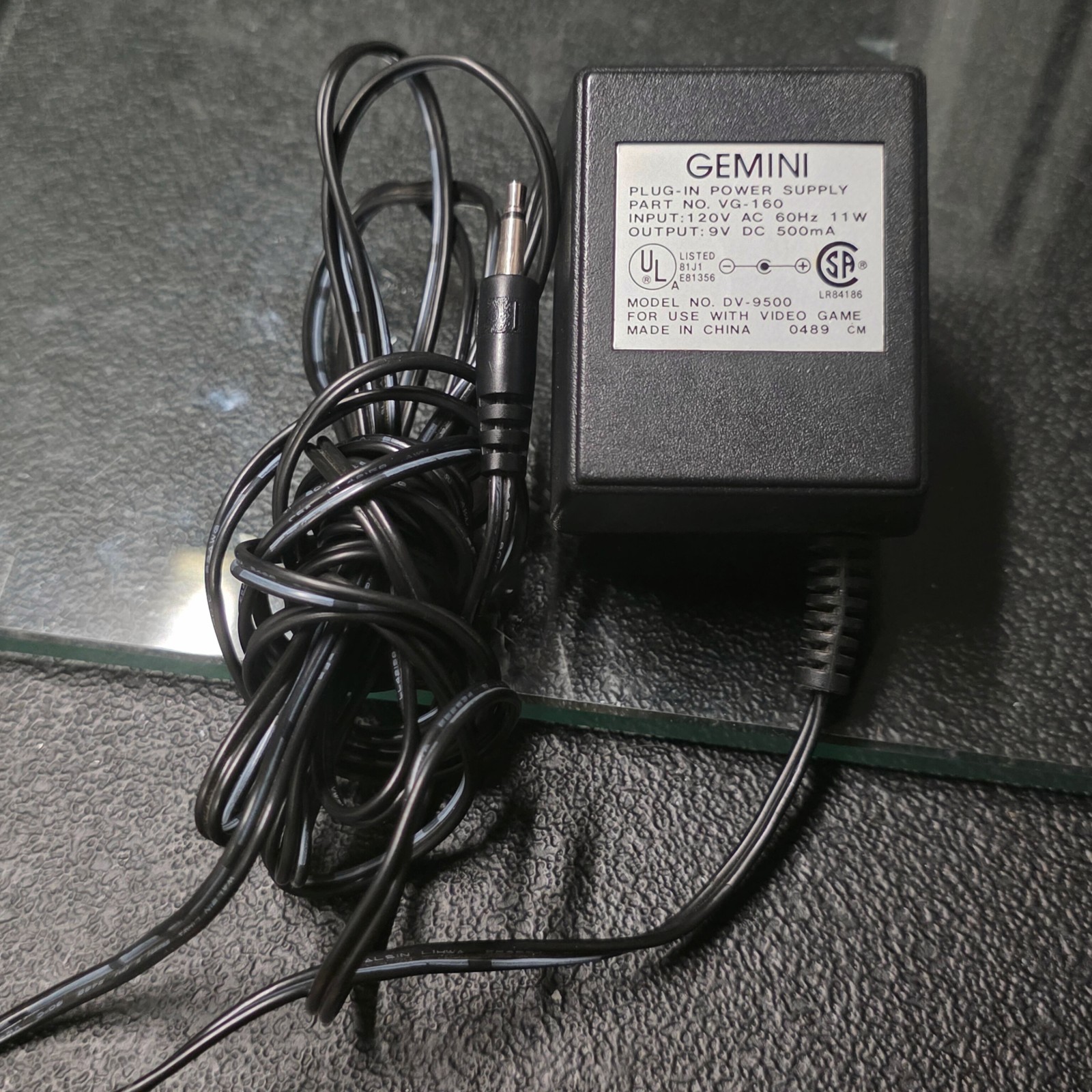 Atari 2600 CX-2600 VCS Home Console Black RF NTSC w/ Joystick Power Supply
