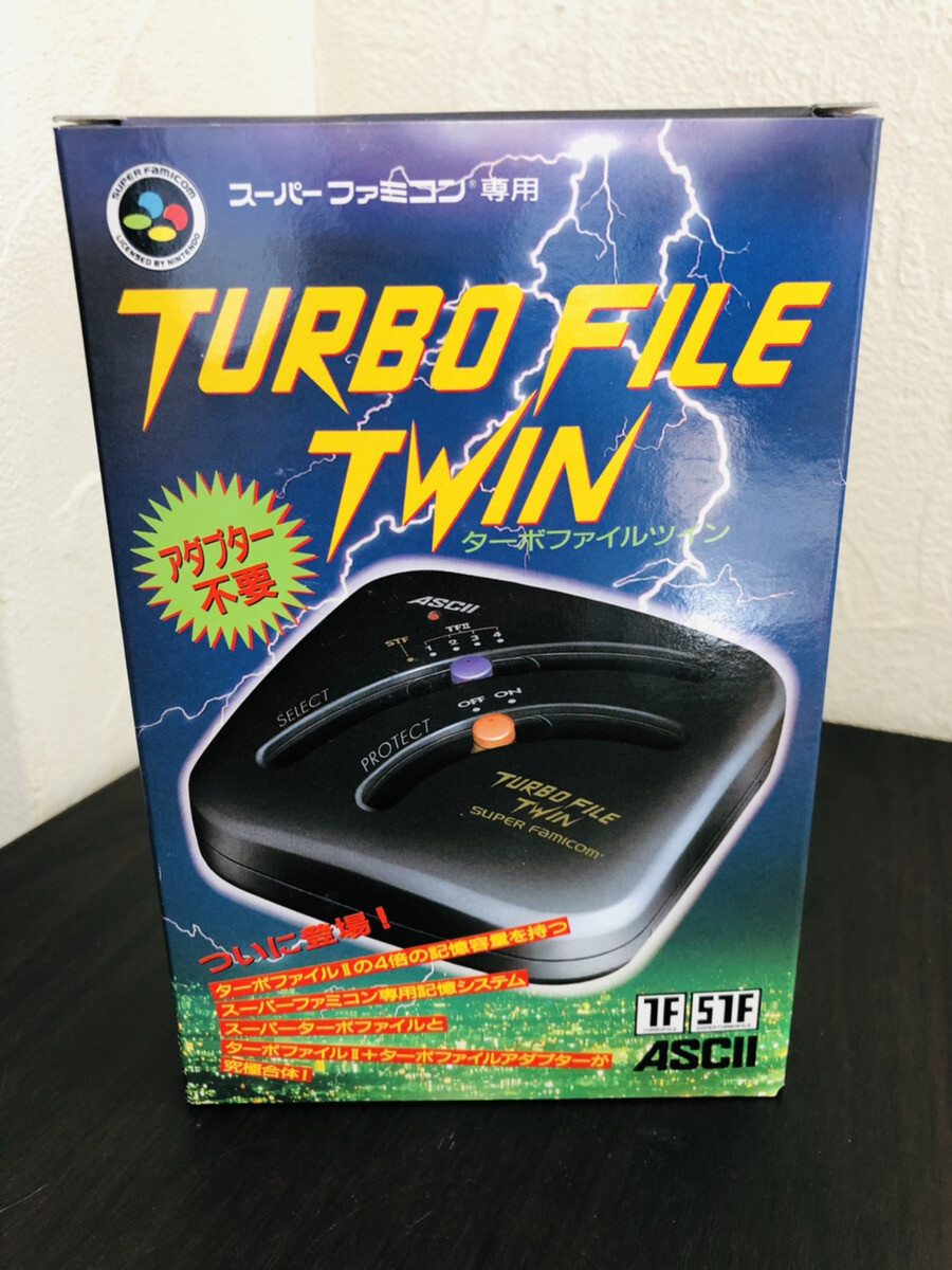 Turbo File Twin Ascii 1994 Data Storage System For Nintendo Super Famicom Rare