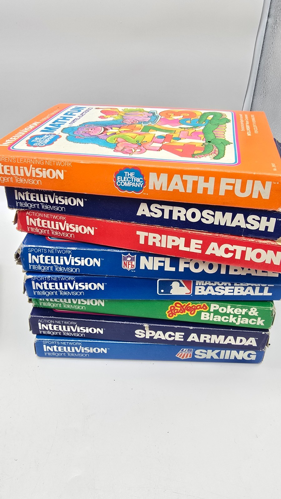 INTELLIVISION 2609 Console Cover, Rf, Switch Box 17 Games WORKS