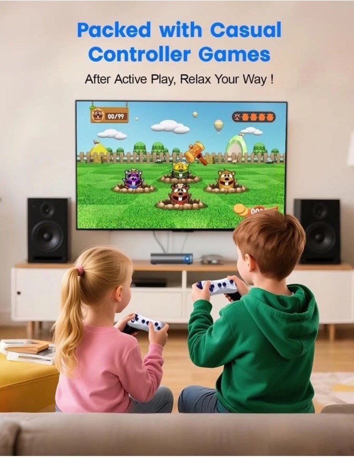 AR Motion Gaming Console Plug & Play Video Game System Kids & Family