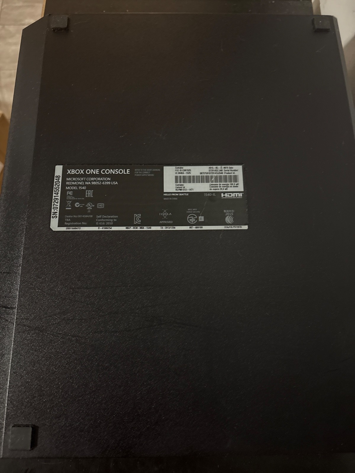 Microsoft Xbox One 500GB Console – Black (5C5-00025)