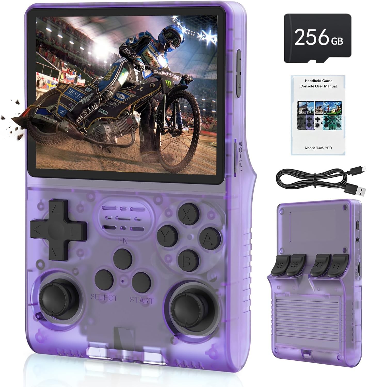 R40S PRO 30000 Games 256GB Transparent Purple