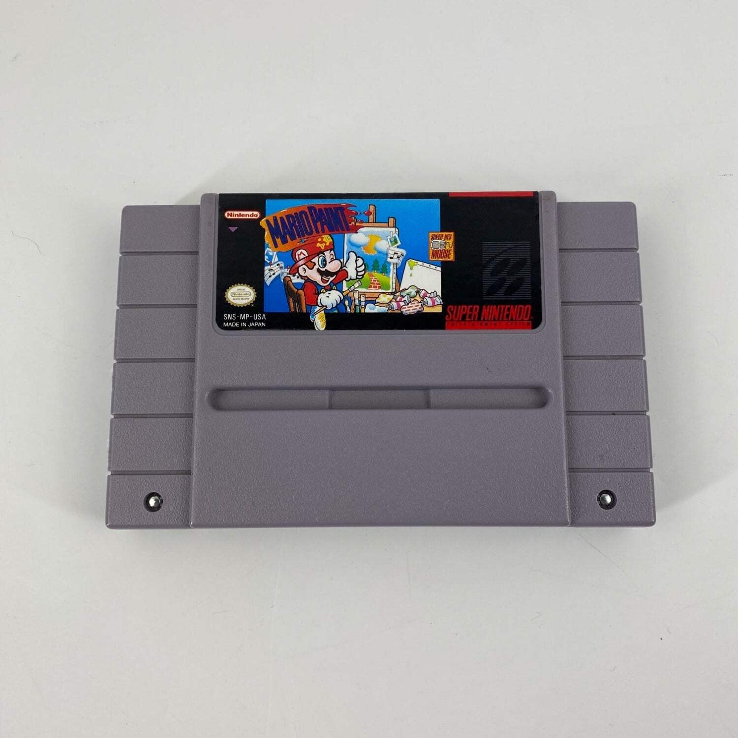 Super Nintendo SNES Super Set World Game Console SNS-001 With Mario Paint Bundle