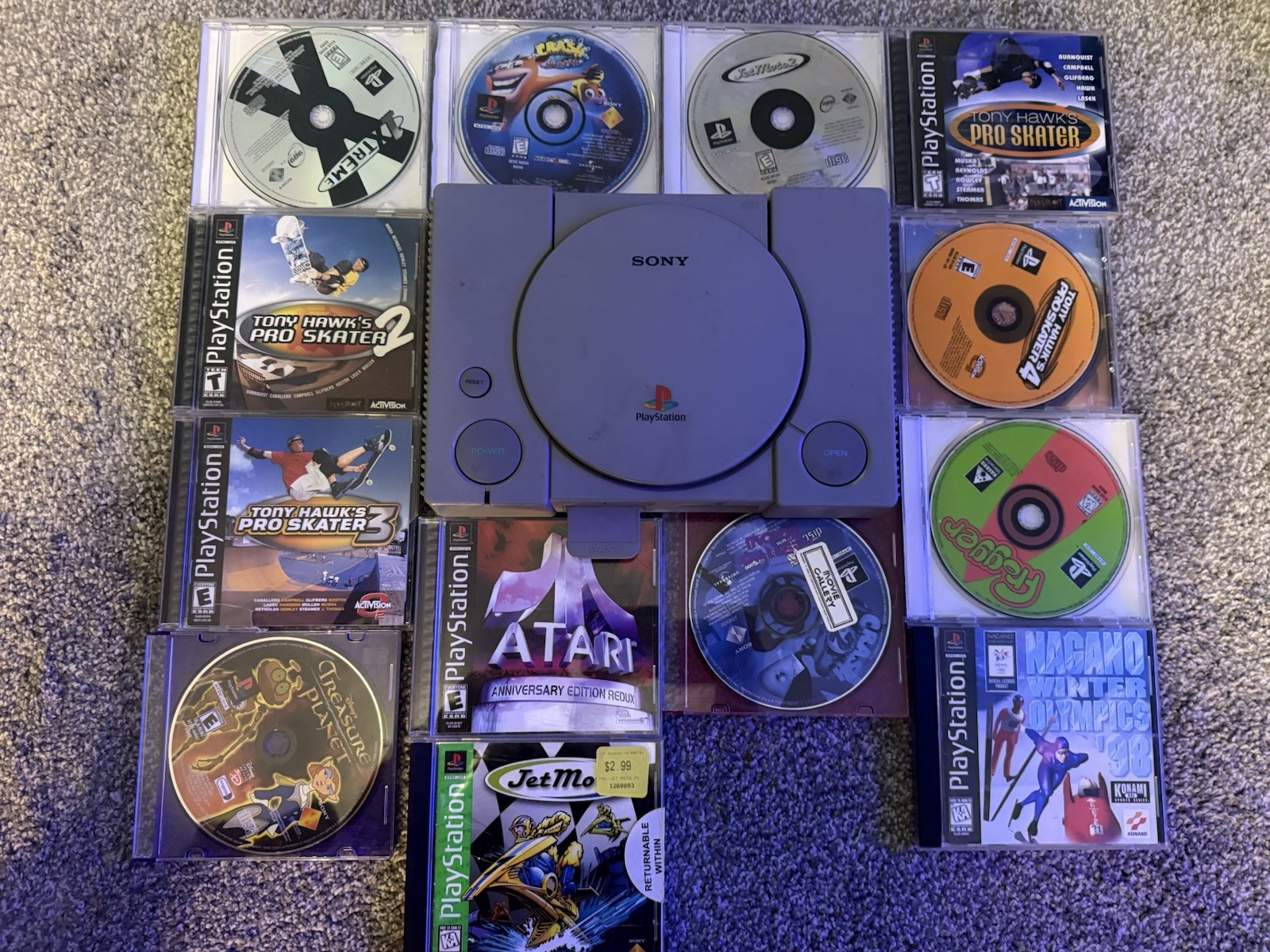 Sony PlayStation 1 Console with Controller Complete Tested With Lot Of 13 Games