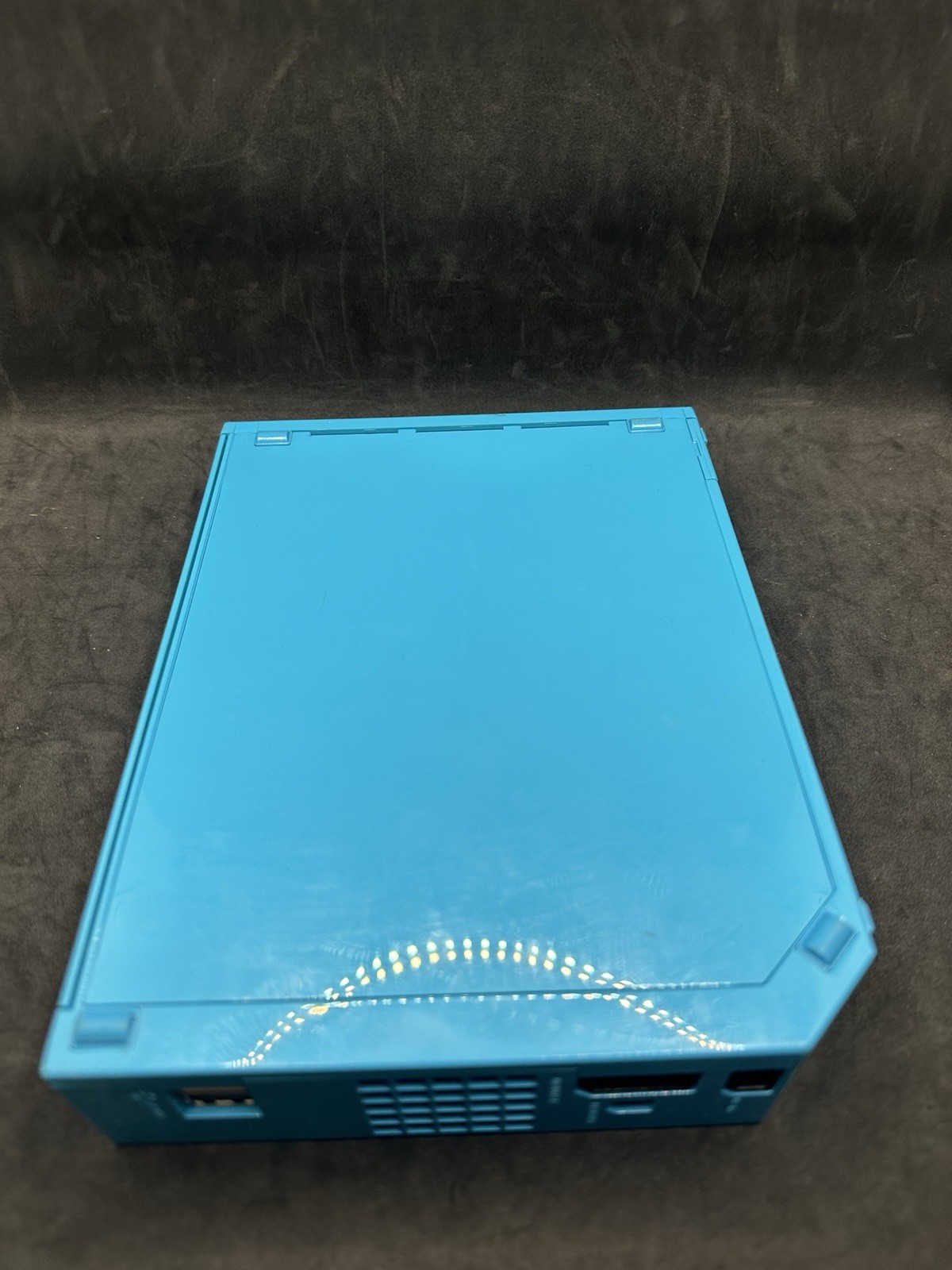 Nintendo Wii Blue RVL-101 Console Bundle Zapper Remote 6 Games Tested OEM