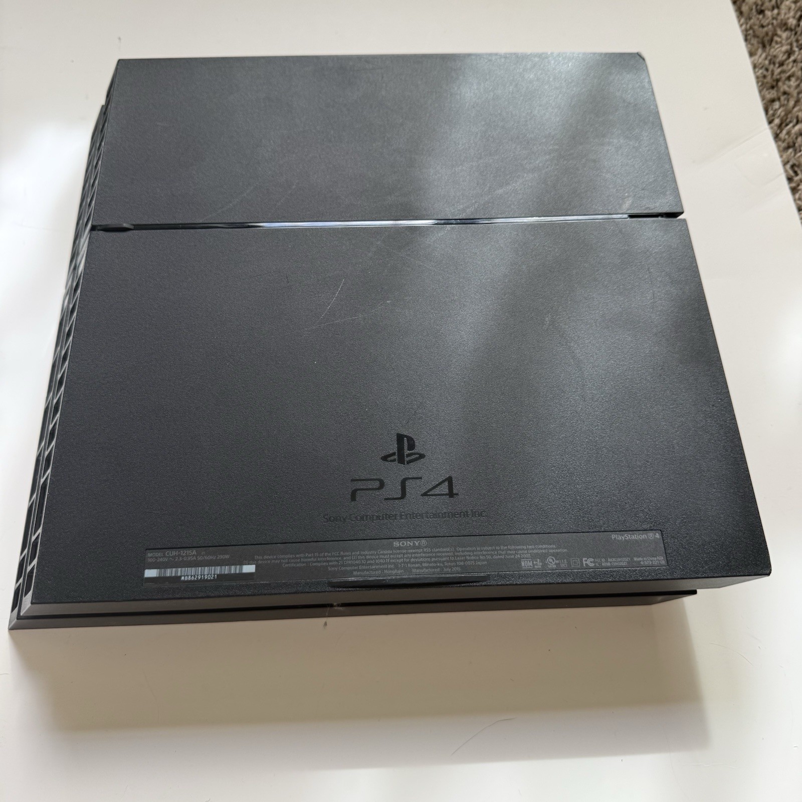 Sony PlayStation 4 PS4 500GB Black Console Factory Reset Tested W/ Power & HDMI