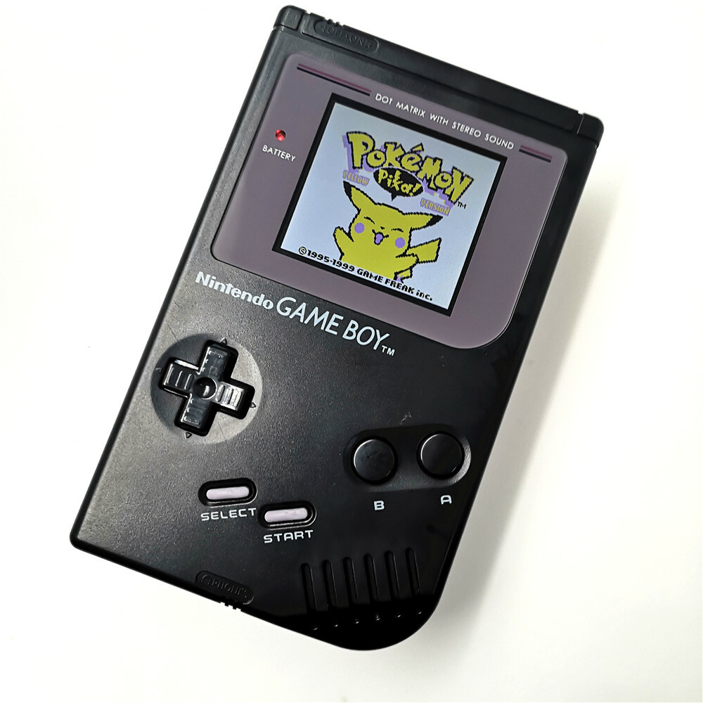 8 colors Black Retrofit Game Boy DMG GBO Console With IPS Back Light LCD mod