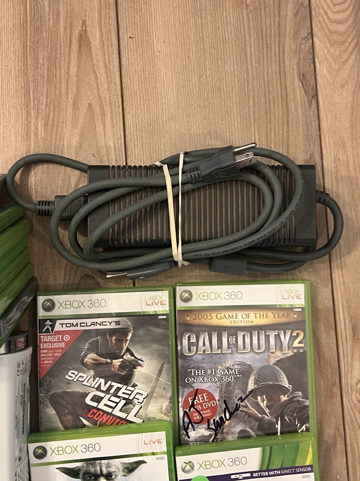 Xbox 360 Fat Console Bundle 20GB HDD 15 Games Controller Tested Works White