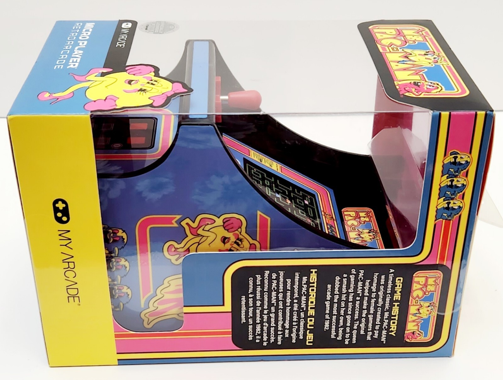 My Arcade Ms.Pac-Man Micro Player Retro Arcade – Multi-Color, New/Factory Sealed