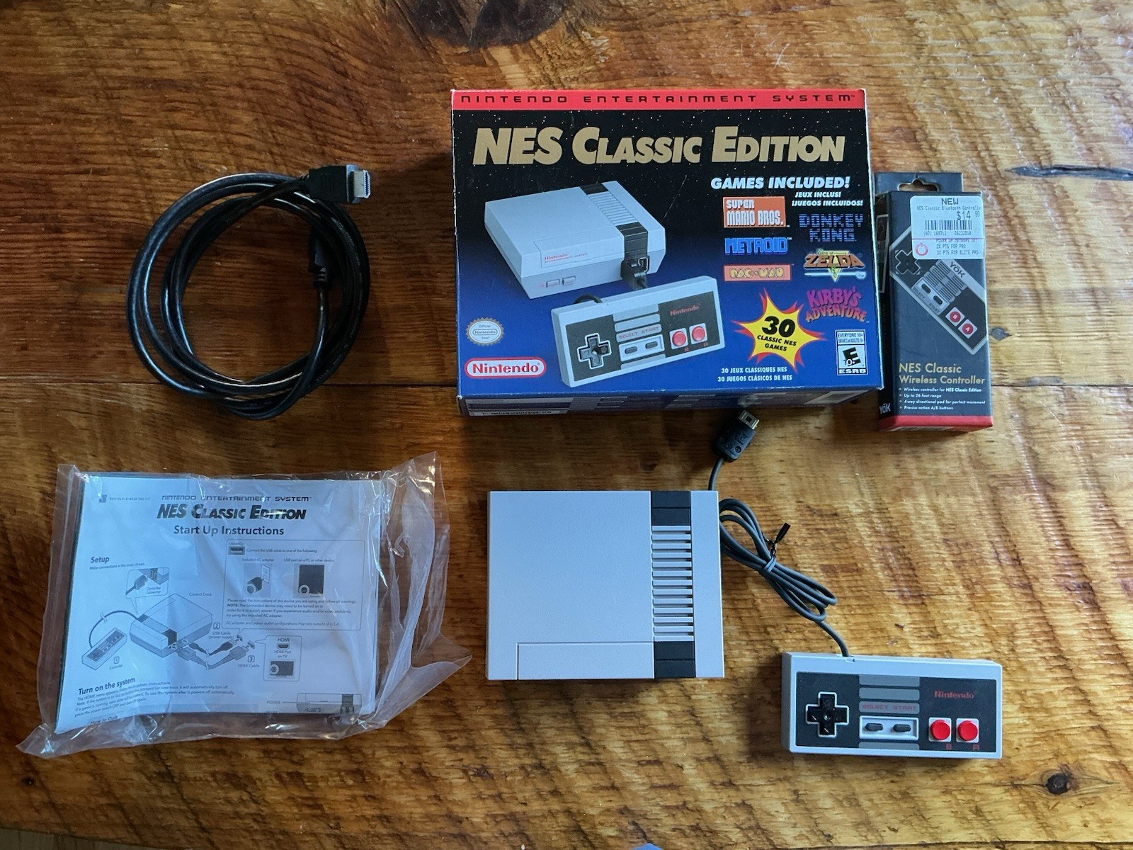 Authentic NES Classic Edition Console CIB 30 Games- Complete w/ extra controller