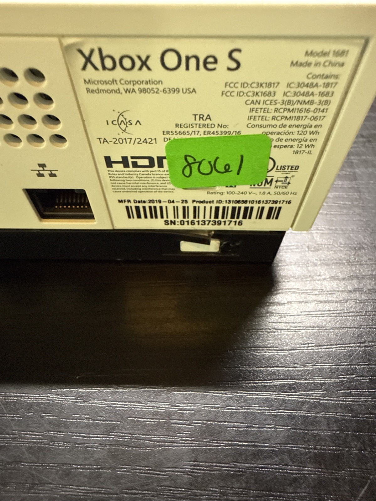 Microsoft Xbox One S 500GB Console – White