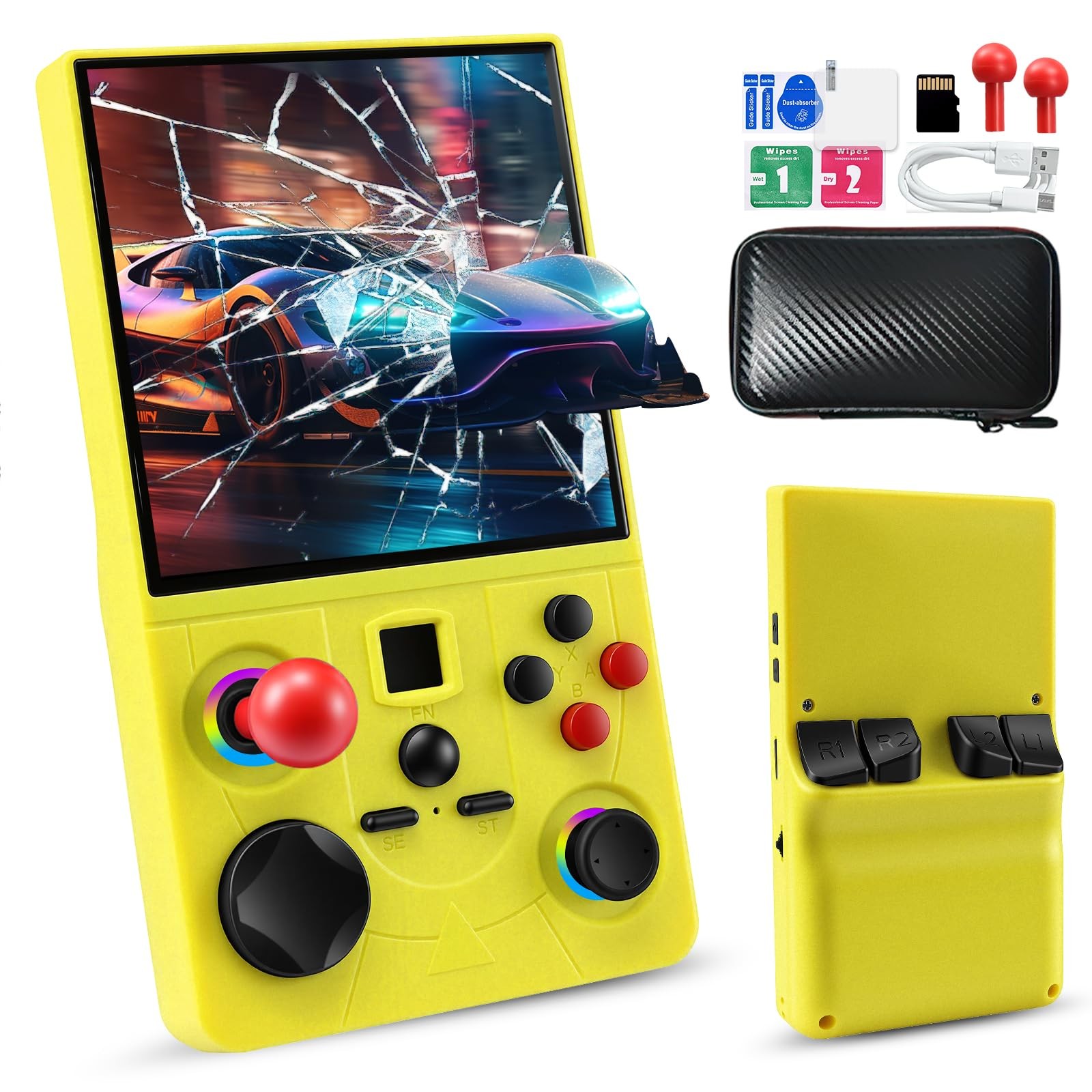 DC40V Retro Handheld Game Console – 4.0 Inch Retro Gaming Console with Preloa…