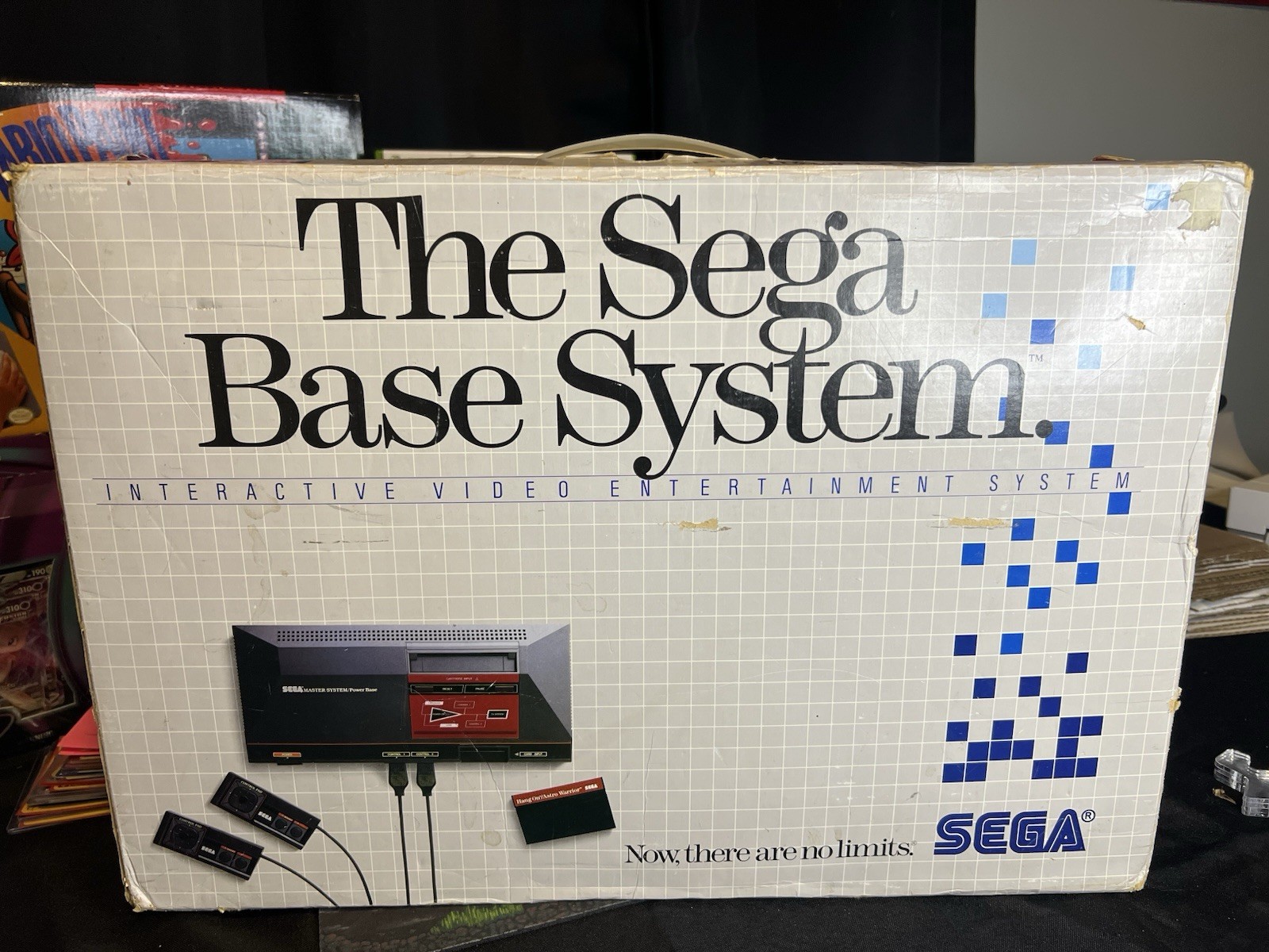 The Sega Base System Console Near Complete With F-16 Fighting Falcon, Hang on