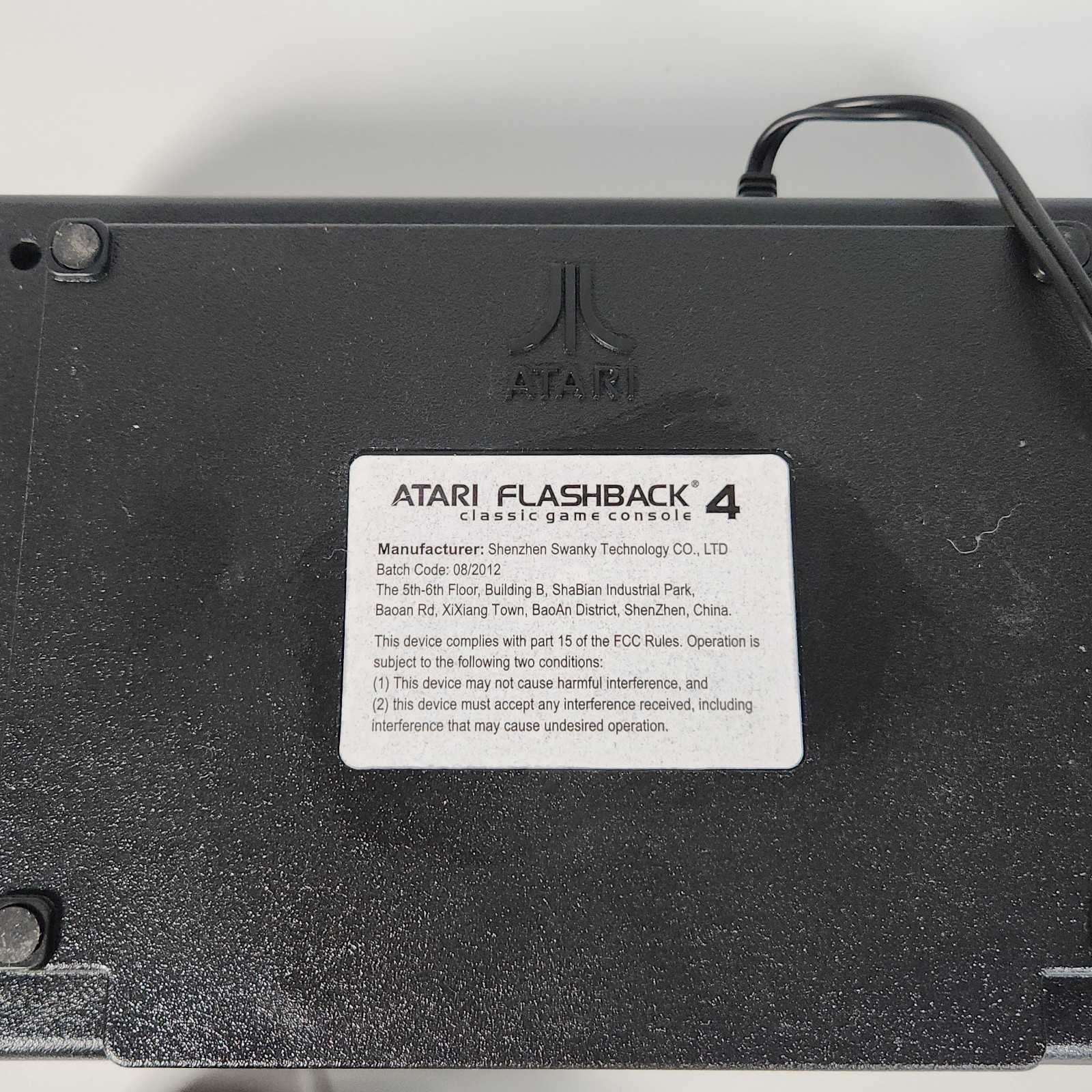 Atari Flashback 4 Classic Game Console W/ 2 Wireless Controllers TESTED