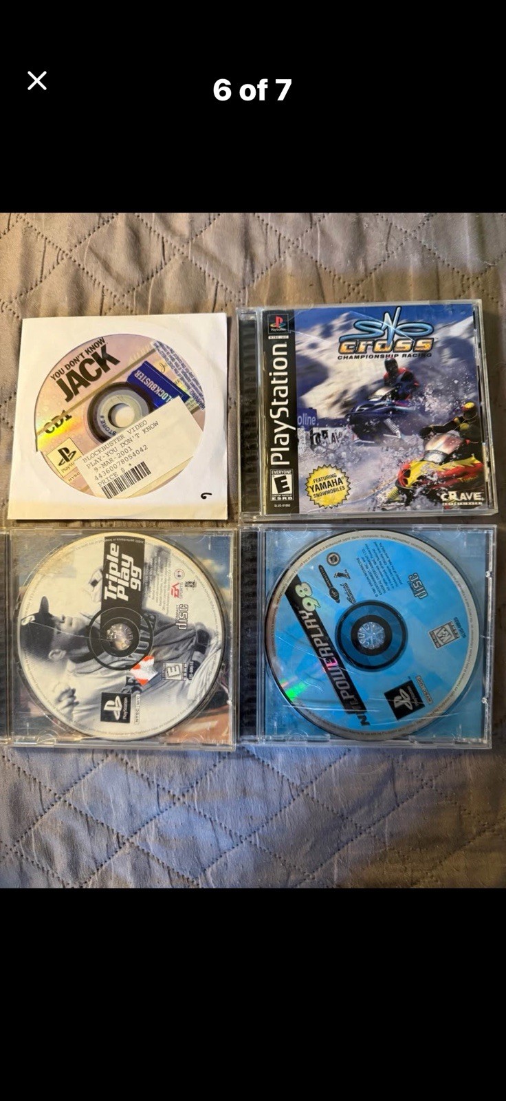 Sony Playstation 1 PS1 console and game bundle lot – 19 games, 2 memory cards.