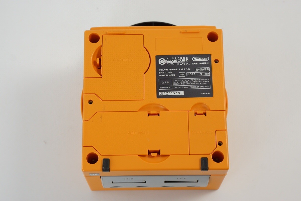 Gamecube Orange Console Boxed DOL-001JP For Japan Game Tested System DN11110503