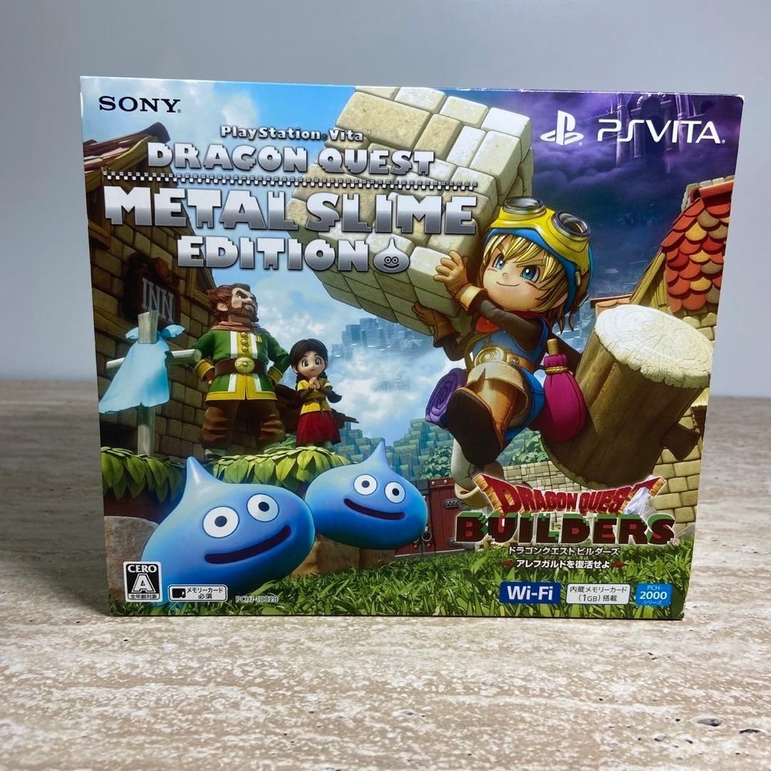 PS Vita PCH-2000 Dragon Quest Metal Slime Edition Complete in Box 7033