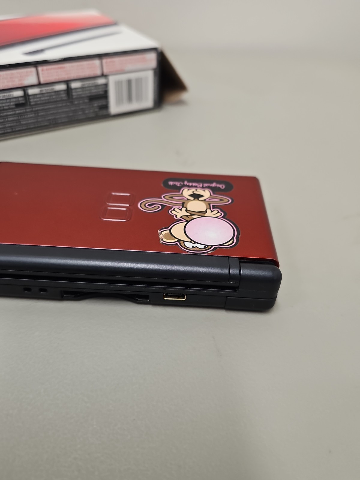 Nintendo DS Lite System Red/Black Console With Box Not Working