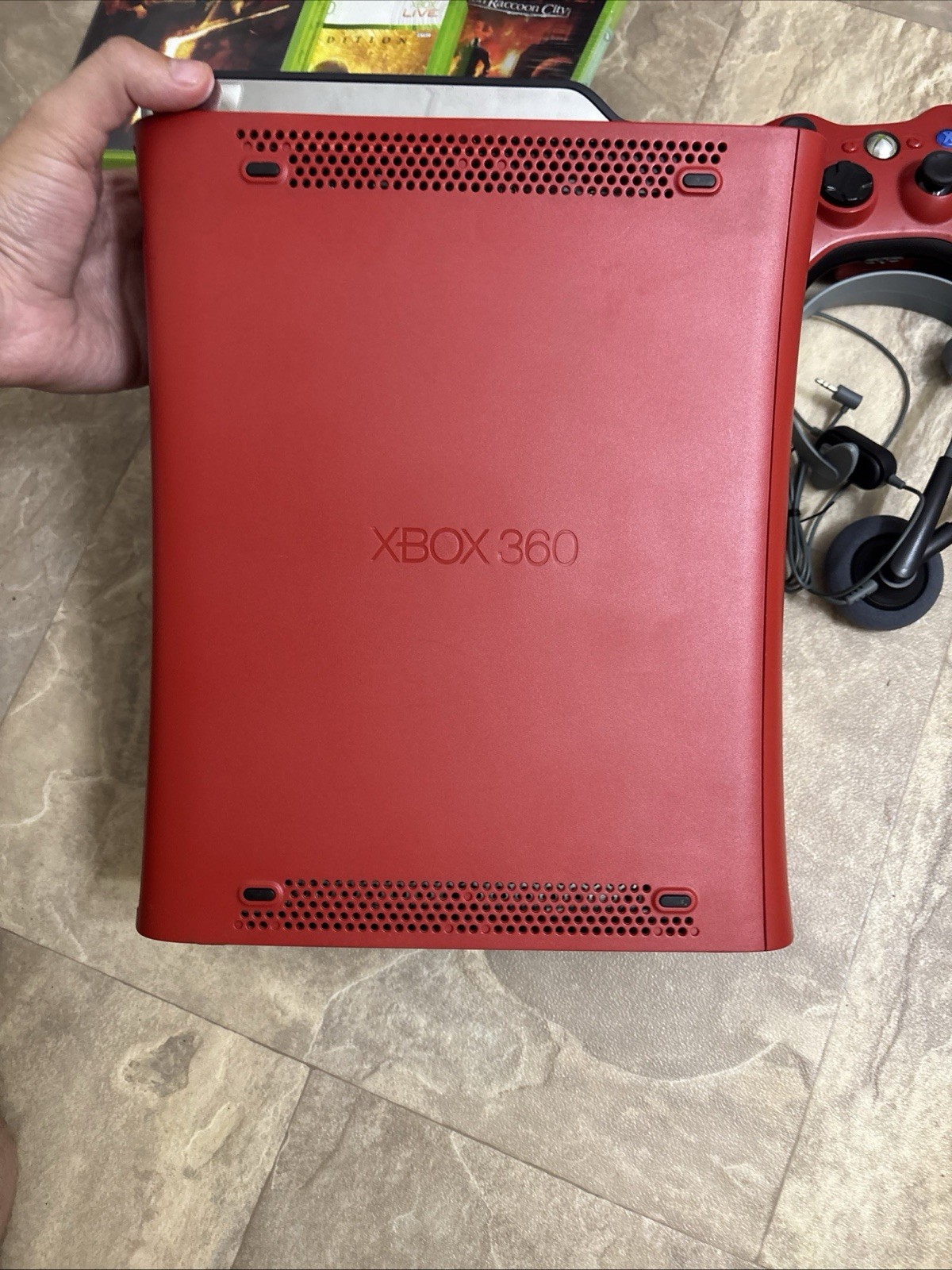 Microsoft Xbox 360 Elite Resident Evil 5 Limited Edition 120GB Red Console…