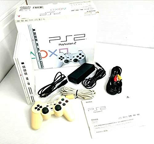 SONY PS2 Slim Console System Ceramic White SCPH-75000 Playstation 2 with box JP