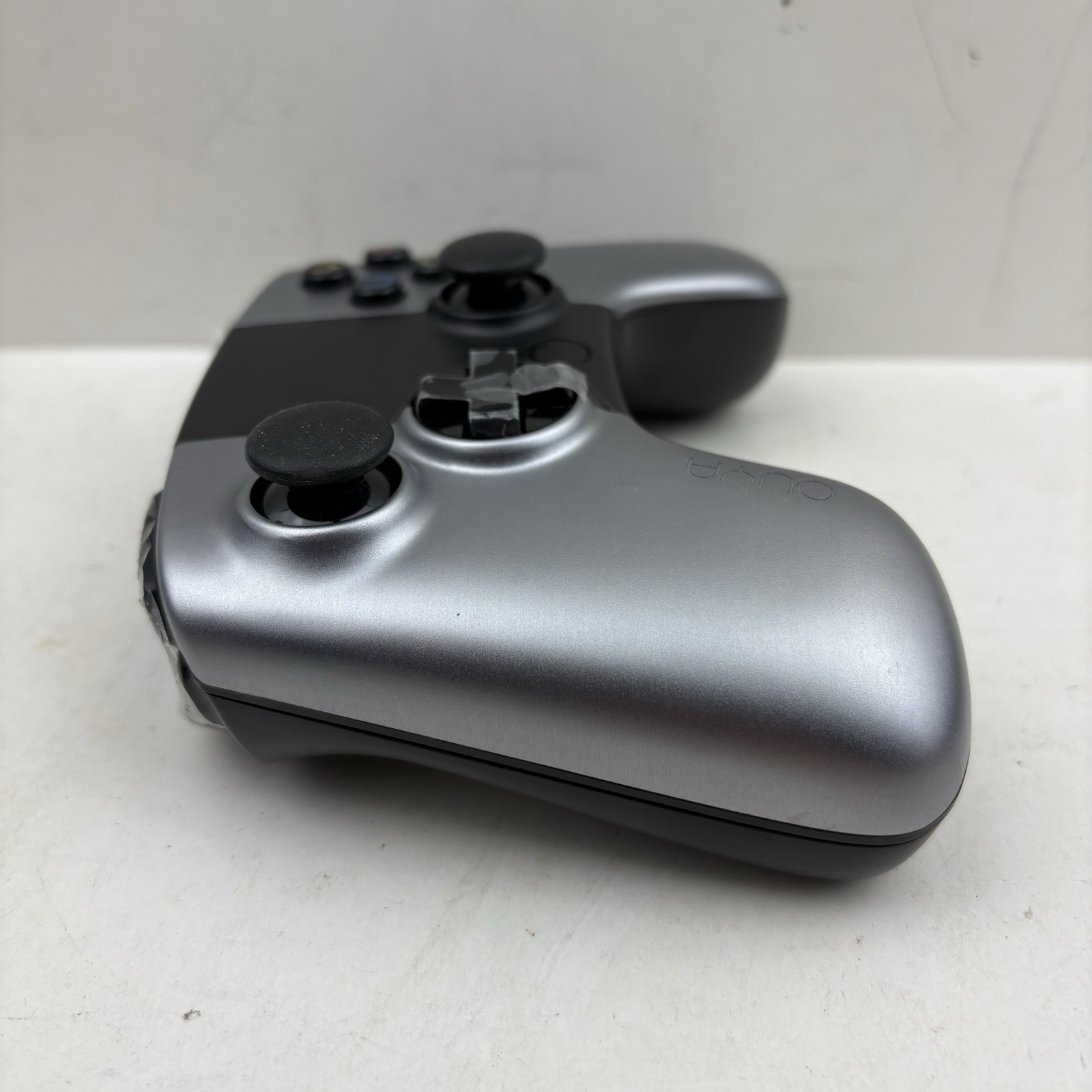OUYA Game Console Silver With 2 Controllers And Power Cable Model OUYA1 Tested