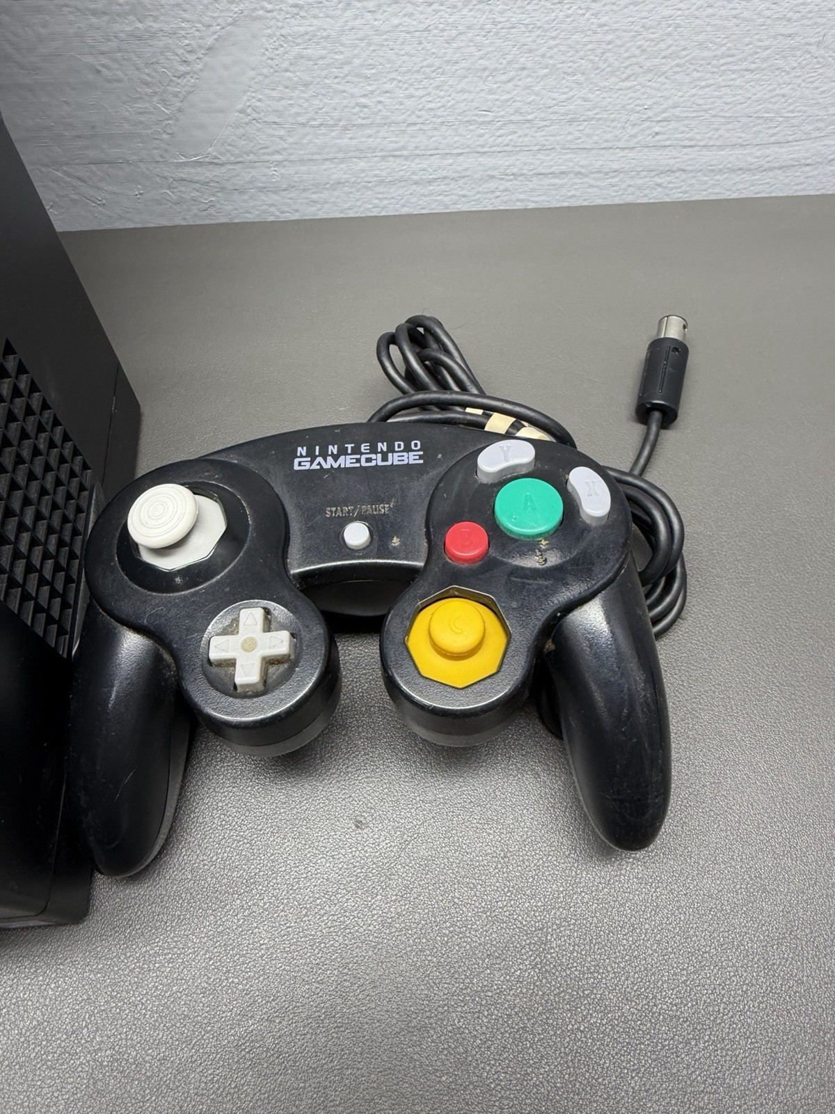 Nintendo GameCube Console DOL-101 (USA) Black- W/Cables &1 Controller TEST WORK