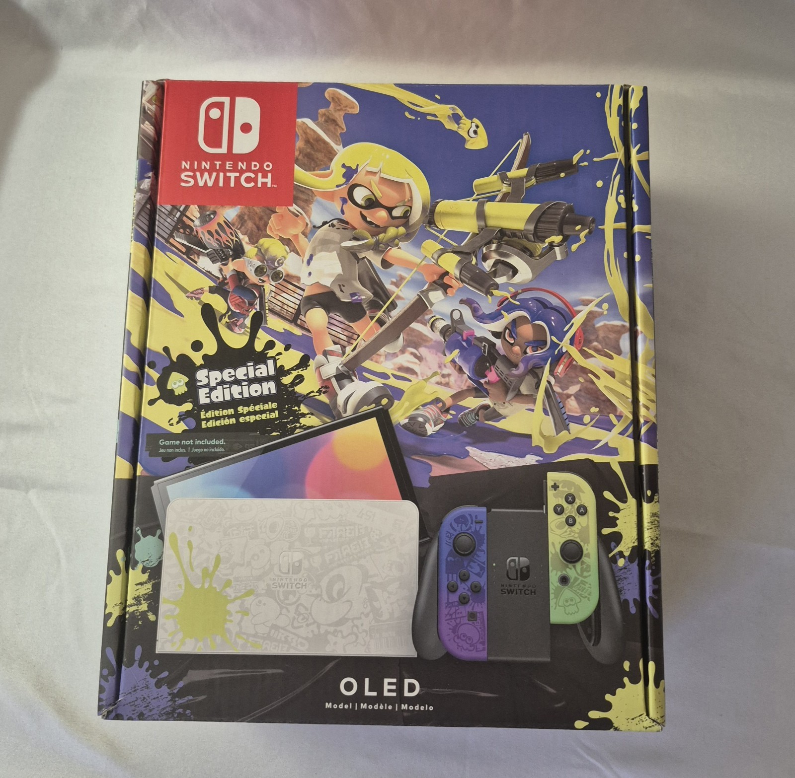 Nintendo Switch (OLED Model) HEG-001 Splatoon 3 Edition Video Game Console -…