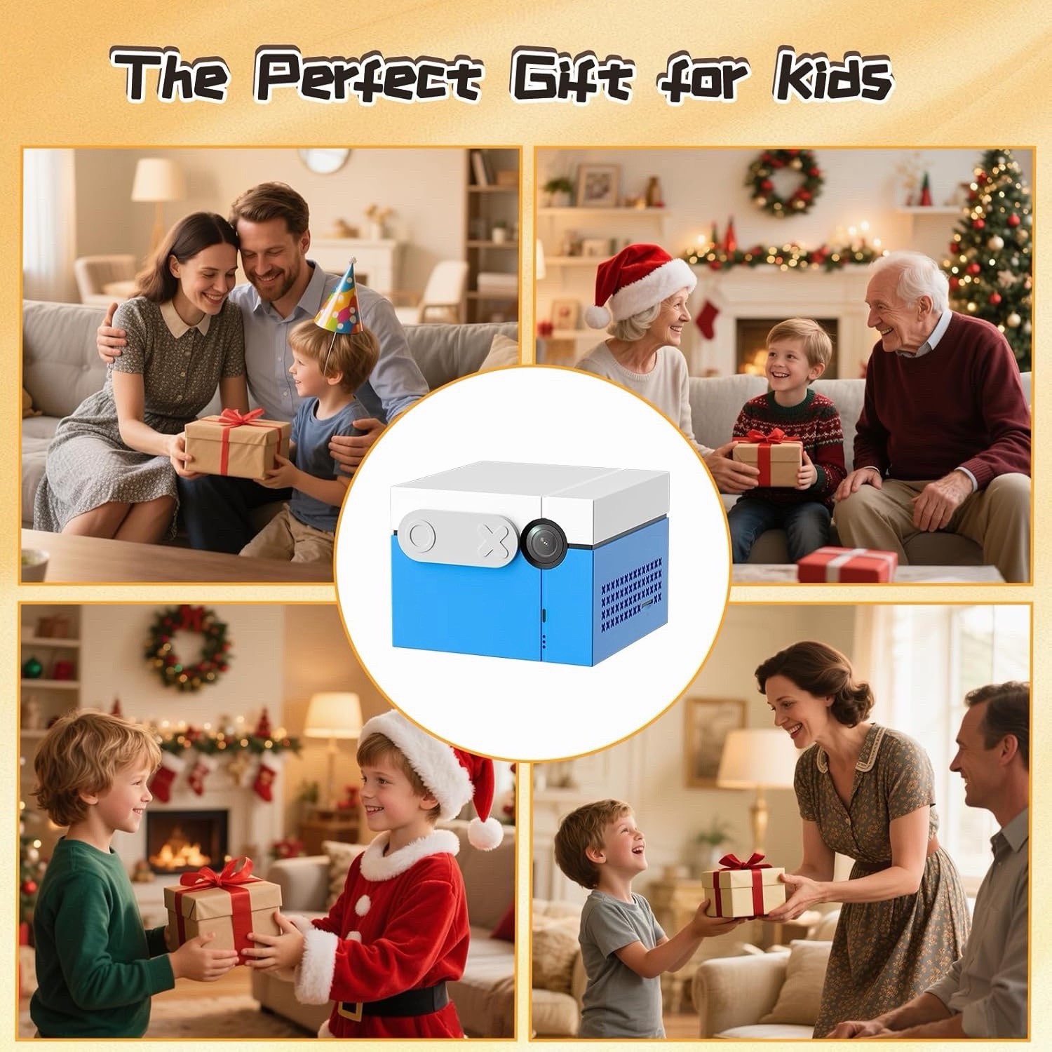 Kids Active Motion Game Console, Built-in game, No controller needed, Family Fun