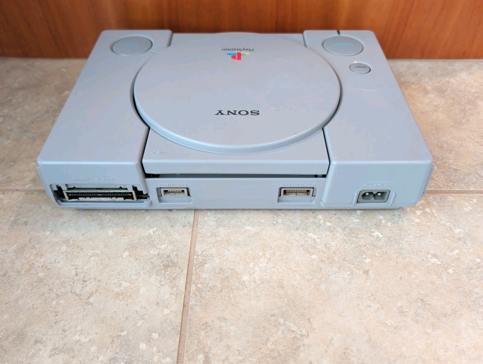 Sony PS1 Console Bundle Clean Tested + RE2 Leon Disc Only + 2 Sports Games CIB