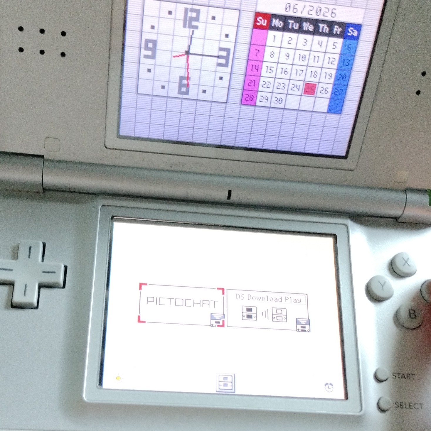 Nintendo DS Lite Silver Handheld System Console USG-001 Headphone Jack
