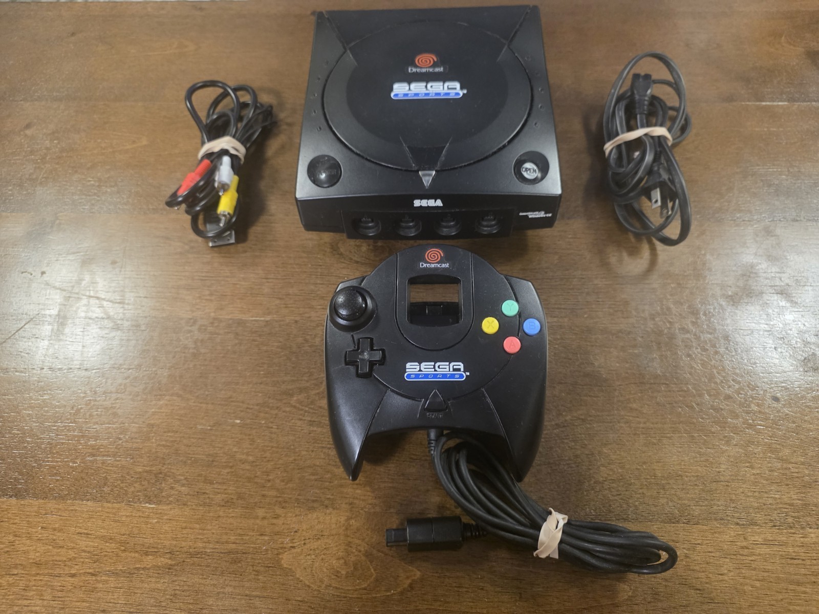 Sega Dreamcast Sports Edition Console W/ Sports Official Controller Black Bundle